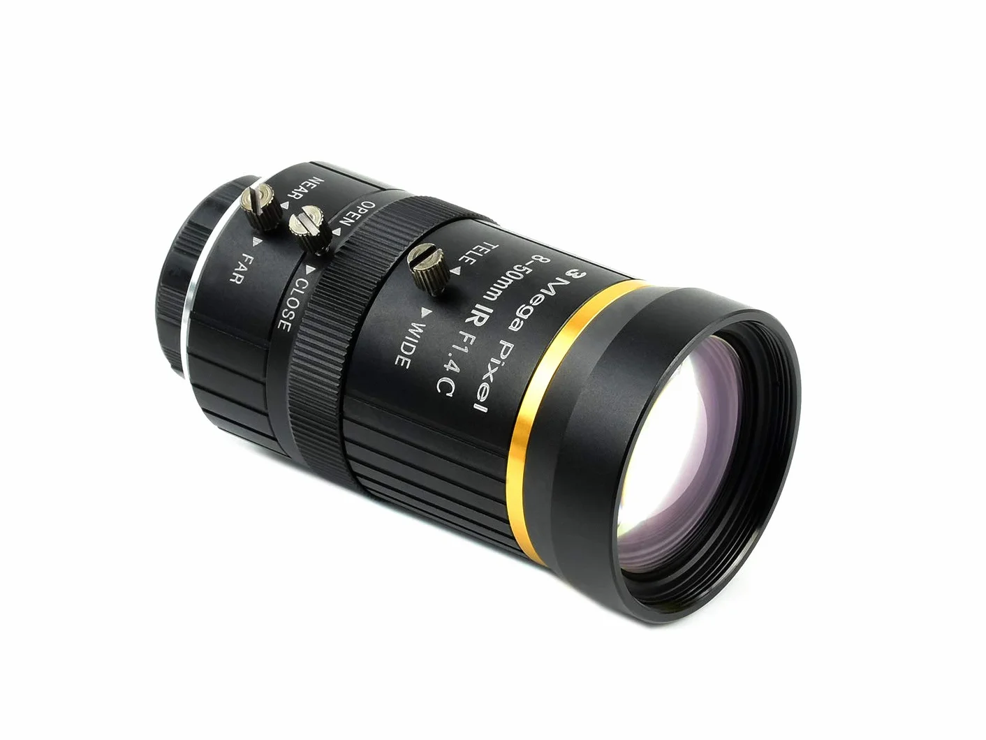 Waveshare 8-50mm C-Mount Zoom Lens for Raspberry Pi Camera