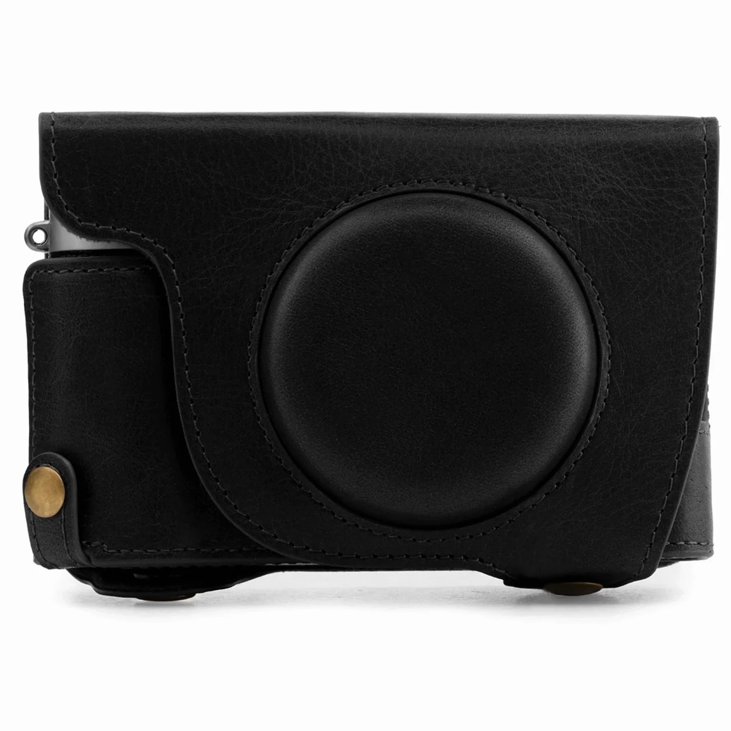 MegaGear MG1892 Ever Ready etui na aparat z prawdziwej skóry kompatybilne z Fujifilm X100V - czarne