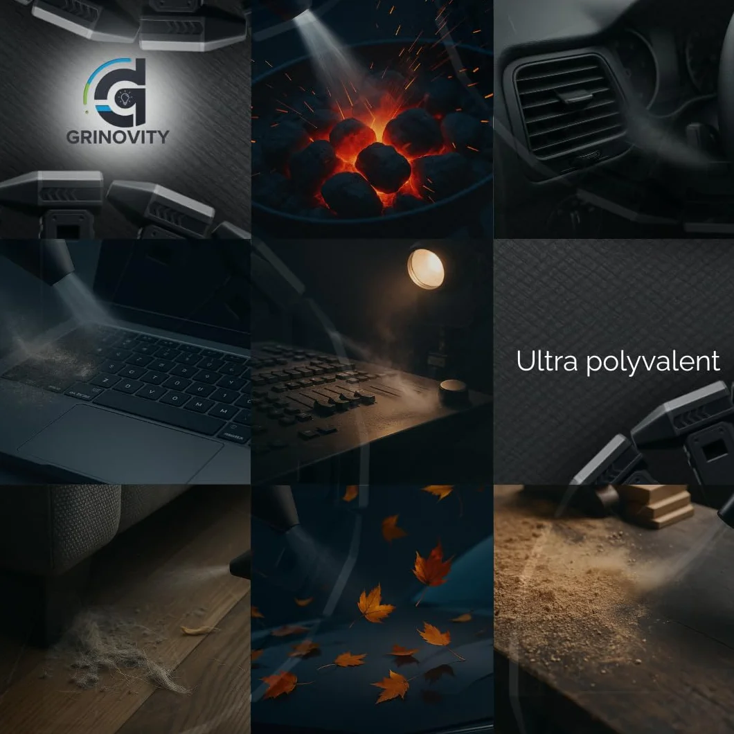 Wind x Mini dmuchawa sprężonego powietrza 10000mAh USB-C diody LED