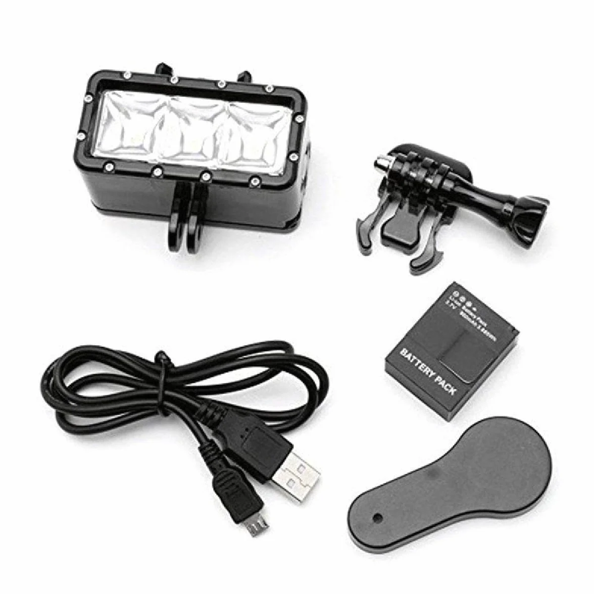 30 m wodoodporne światło punktowe do nurkowania, światło LED, lampa wideo, fotograficzna lampa do nurkowania dla GoPro Hero 5 4 3+ 3 SJ4000 akcesorium część