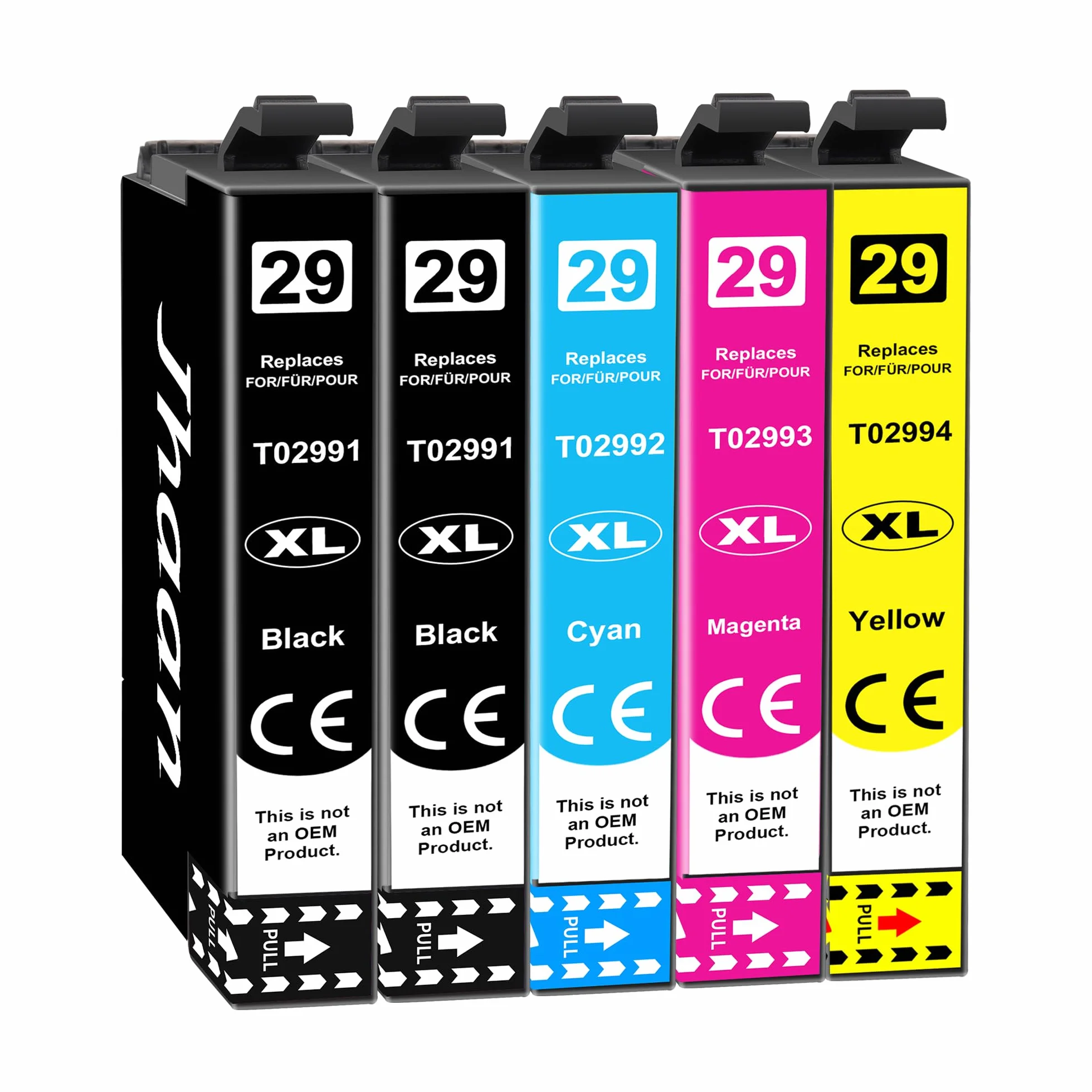 Wkłady atramentowe 29 XL dla Epson XP Home i modeli 352, 342, 332, 235, 245, 255, 335, 345, 355, 435, 442, 445, 452 (5 szt.)