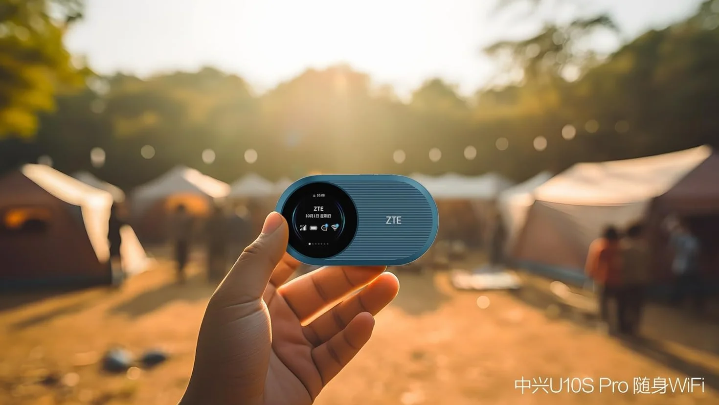 ZTE U10S Pro Blue, 4G+LTE Mobile Wi-Fi 6, odblokowany, niedrogi przenośny tracker podróżny, łączy 32 urządzenia, 3000 mAh, 10 godzin pracy baterii, działa we wszystkich sieciach na całym świecie