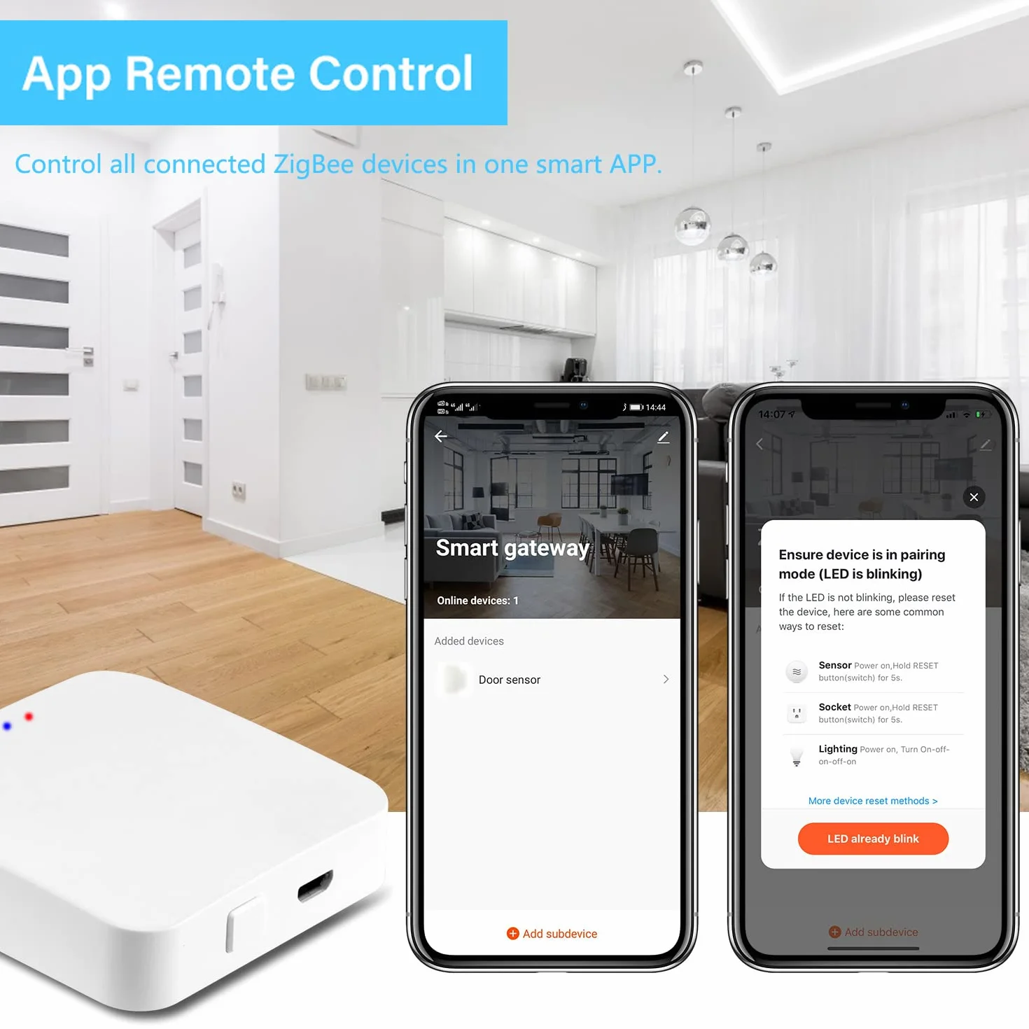 ZigBee Hub brama Dual Mode z WiFi i Bluetooth, Tuya Smart Home Bridge, sterowanie głosowe przez Alexa, Google Home, inteligentny mostek, bezprzewodowy pilot zdalnego sterowania