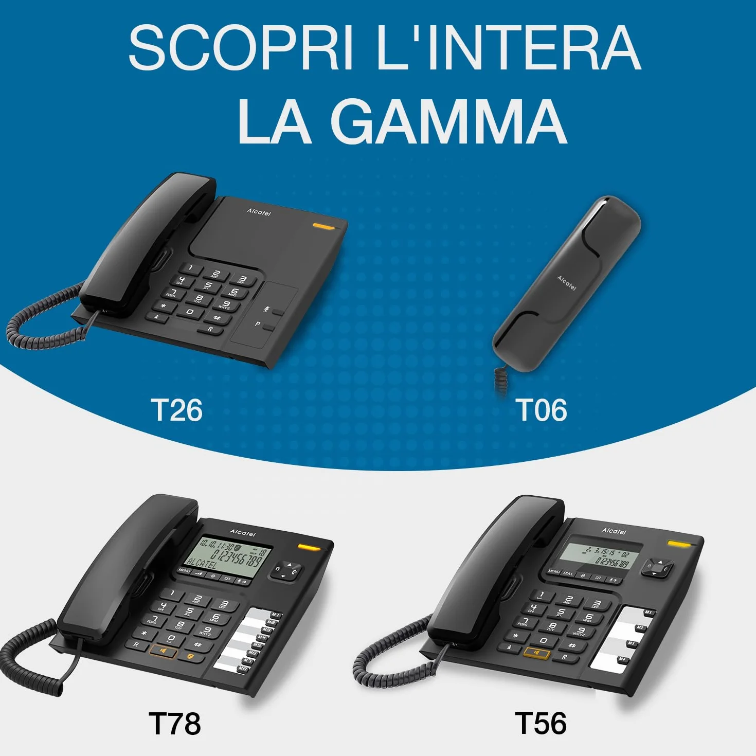 Alcatel Telefon biurkowy T78 czarny