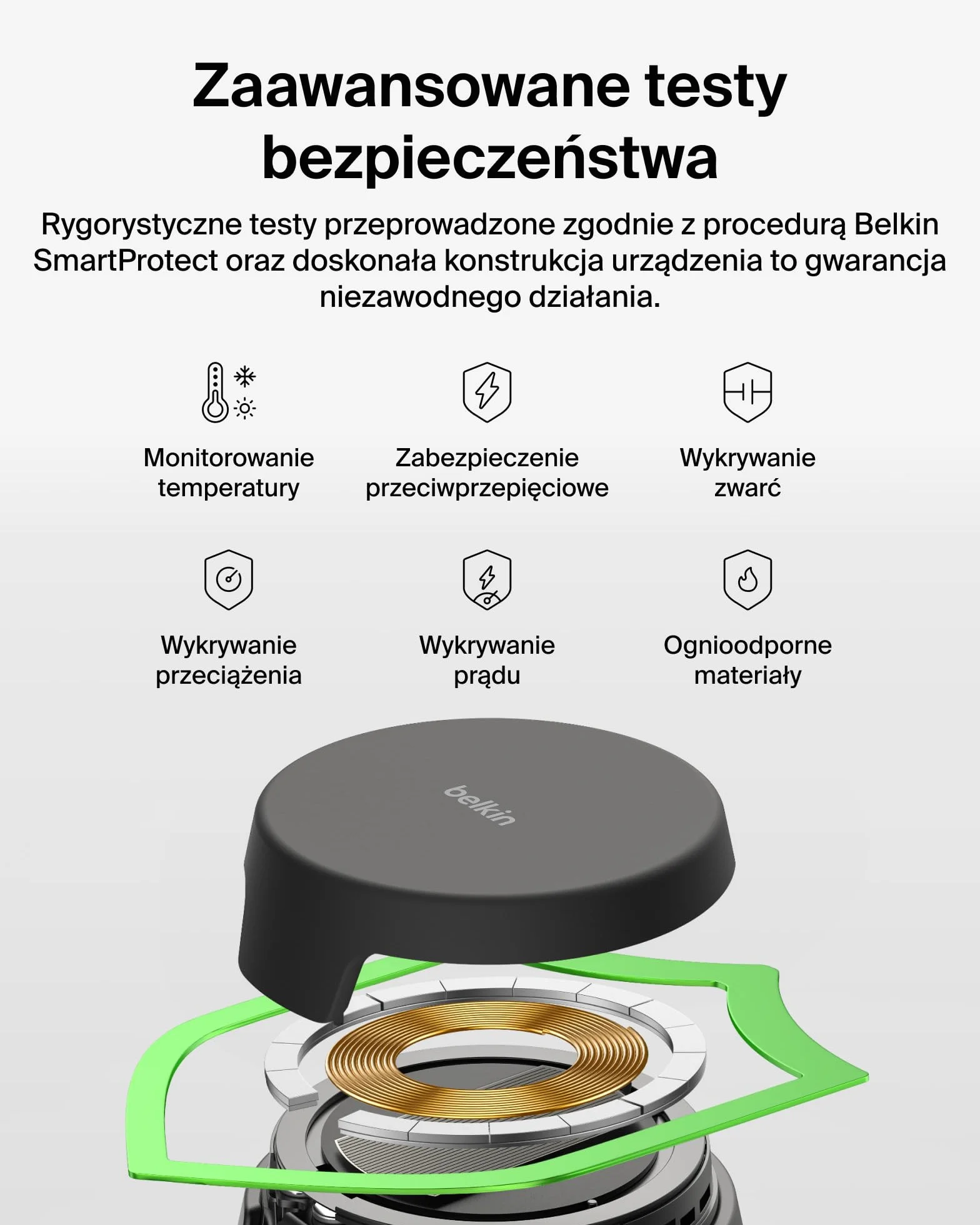 Belkin UltraCharge Bezprzewodowa Stacja 3 w 1 z Portem USB-C do Smartwatcha (Bez Ładowarki do Zegarka), Ładowarka Magnetyczna Qi2.2 25 W, Zasilacz 45 W – Samsung Galaxy S26, Galaxy Watch, Apple Watch