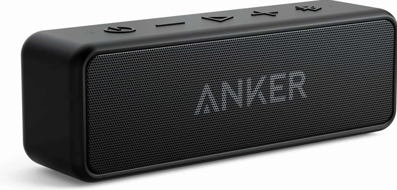 SoundCore 2 Anker głośnik Bluetooth(odnowiona), ogromny z dwoma przetwornikami basowymi, akumulator 24 h, ulepszona ochrona przed wodą IPX7, bezprzewodowy, do iPhone'a, Galaxy itd.