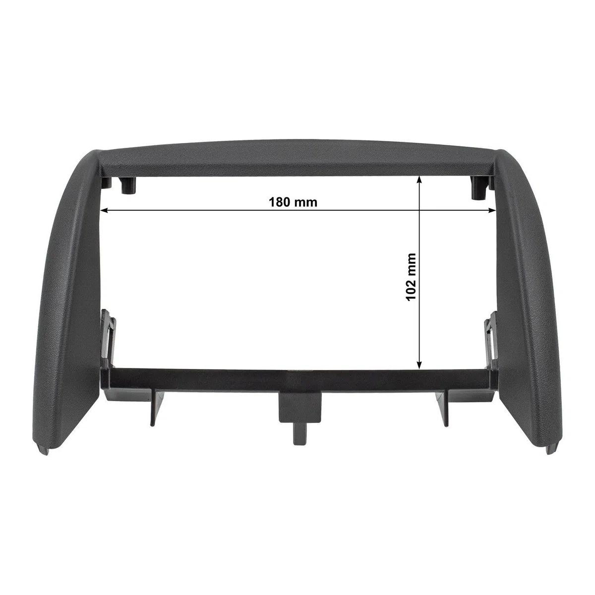 tomzz Audio 2414-103 Podwójna ramka na radio DIN kompatybilna z FIAT Ducato 244 rok produkcji 2002-2006, czarna