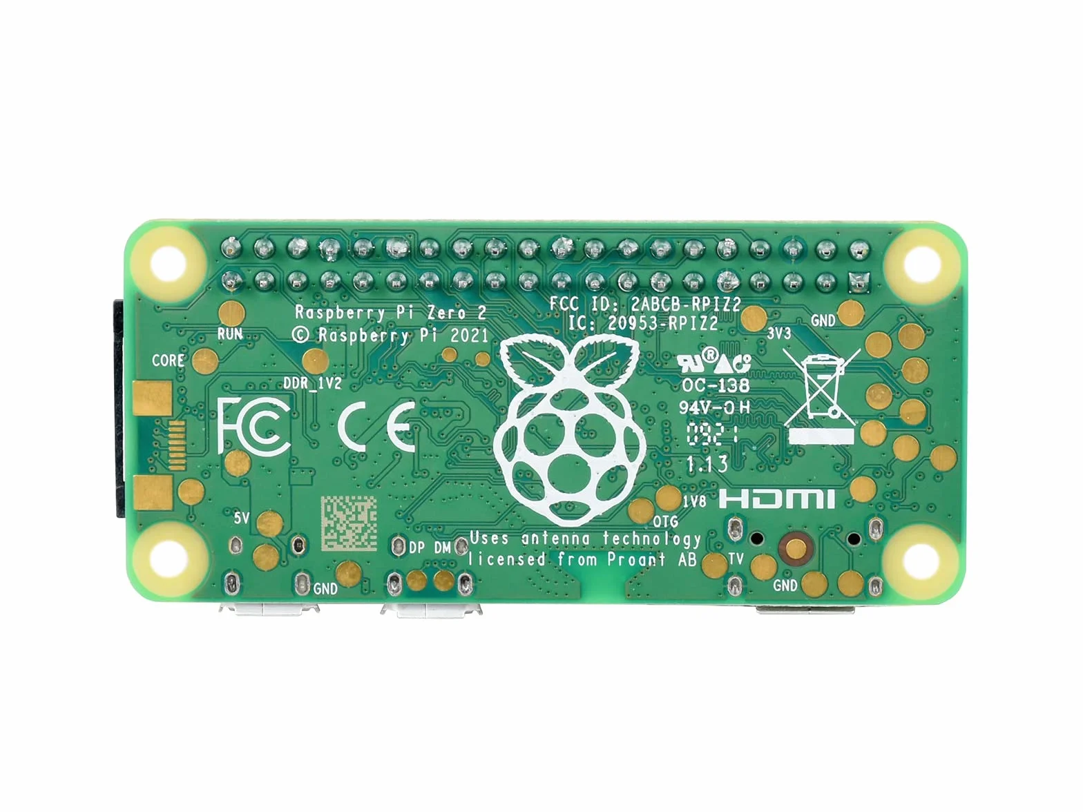 Waveshare Retrofited Raspberry Pi Zero 2 W, 5 Times Faster 1GHz Quad-Core Arm Cortex-A53 CPU with WiFi Bluetooth 4.2 BLE with Pre-Solder Black Pinheader