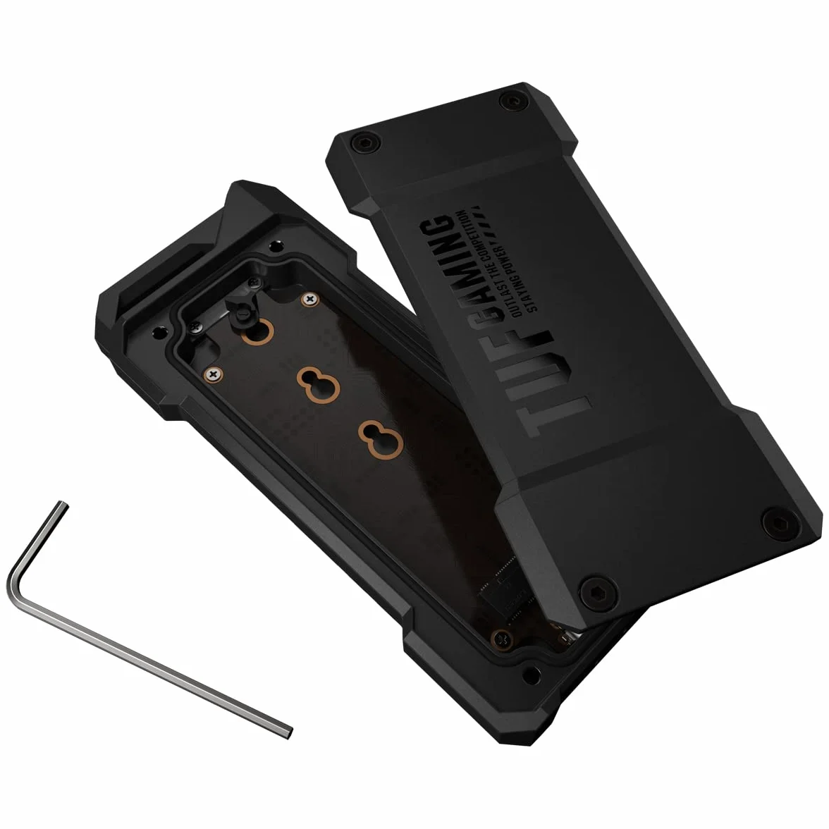 ASUS TUF Gaming A1 obudowa SSD USB-C 3.2 Gen 2x2 M.2 NVMe PCIe SATA MIL-STD-810H wodoodporna