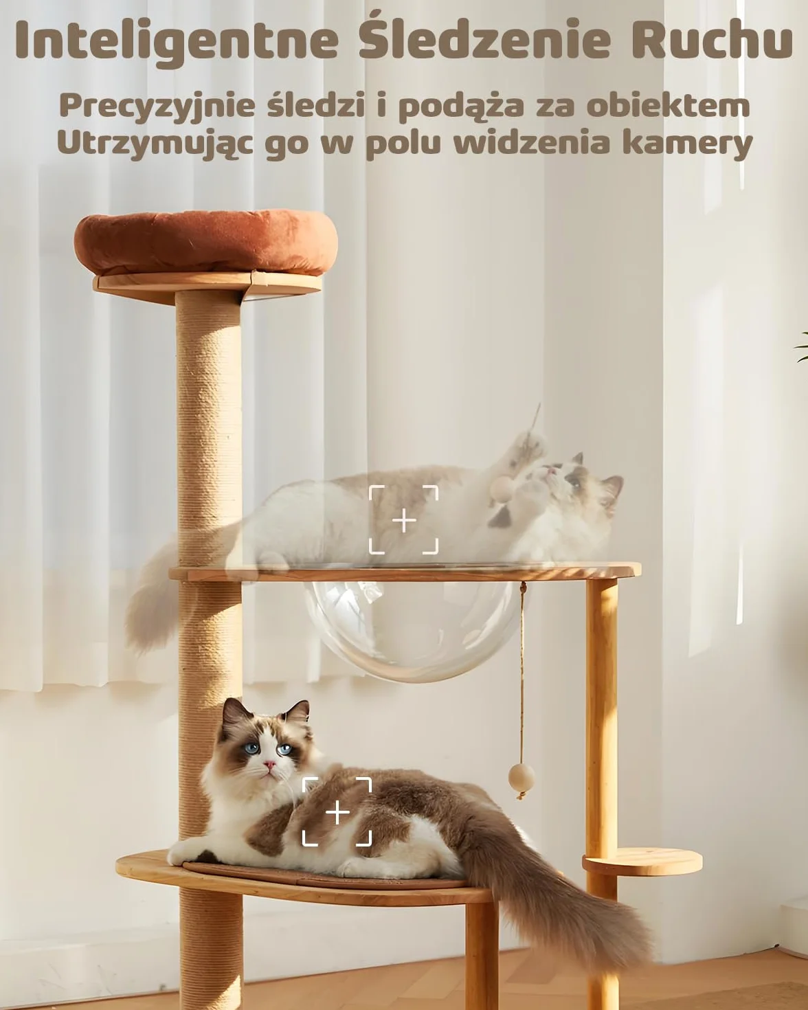 Kamera Wewnętrzna WiFi IP CCTV z Wykrywaniem Humanoidów i Alarmem Dźwiękowym