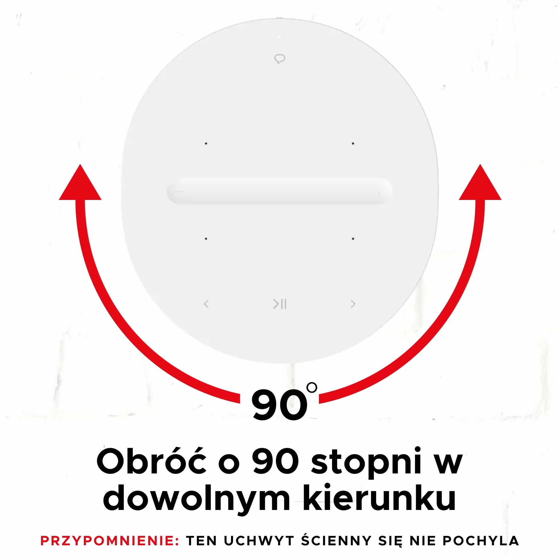 Uchwyt Ścienny Sonos ERA 100 Niski Profil Biały Zestaw Podwójny
