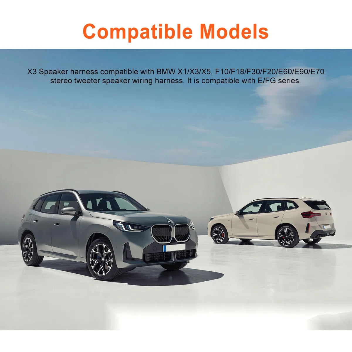 2 Sztuk Złącze Wiązki Przewodów Głośnika Samochodowego Wysokotonowego, Kompatybilne z BMW X1 X3 X5 F10 F18 F30 F20 E60 E90 E70 Wtyczka Kabla Głośnika Stereo Wysokotonowego