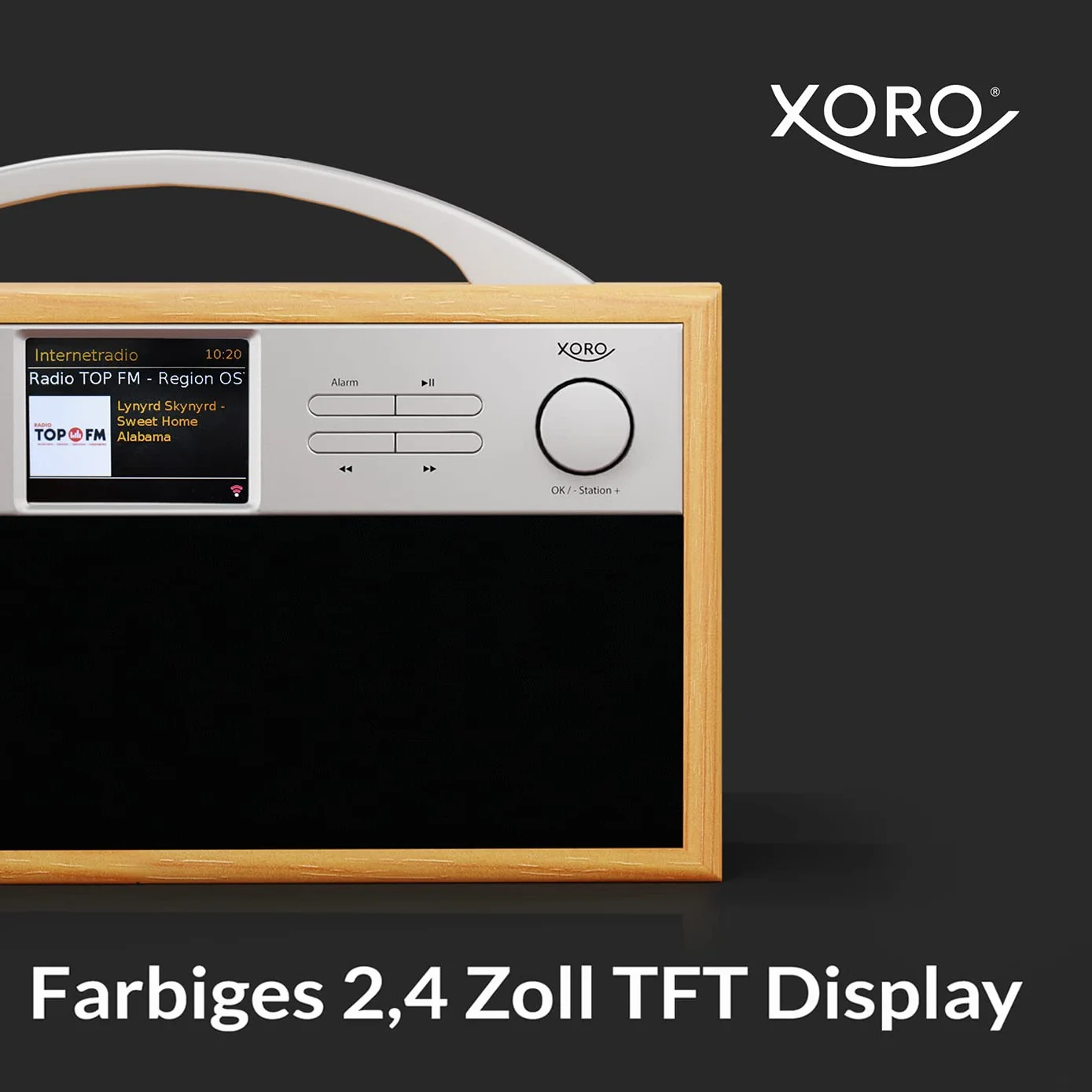 XORO DAB 250IR przenośne radio internetowe DAB+ FM Wi-Fi Bluetooth Spotify Connect 2,4"