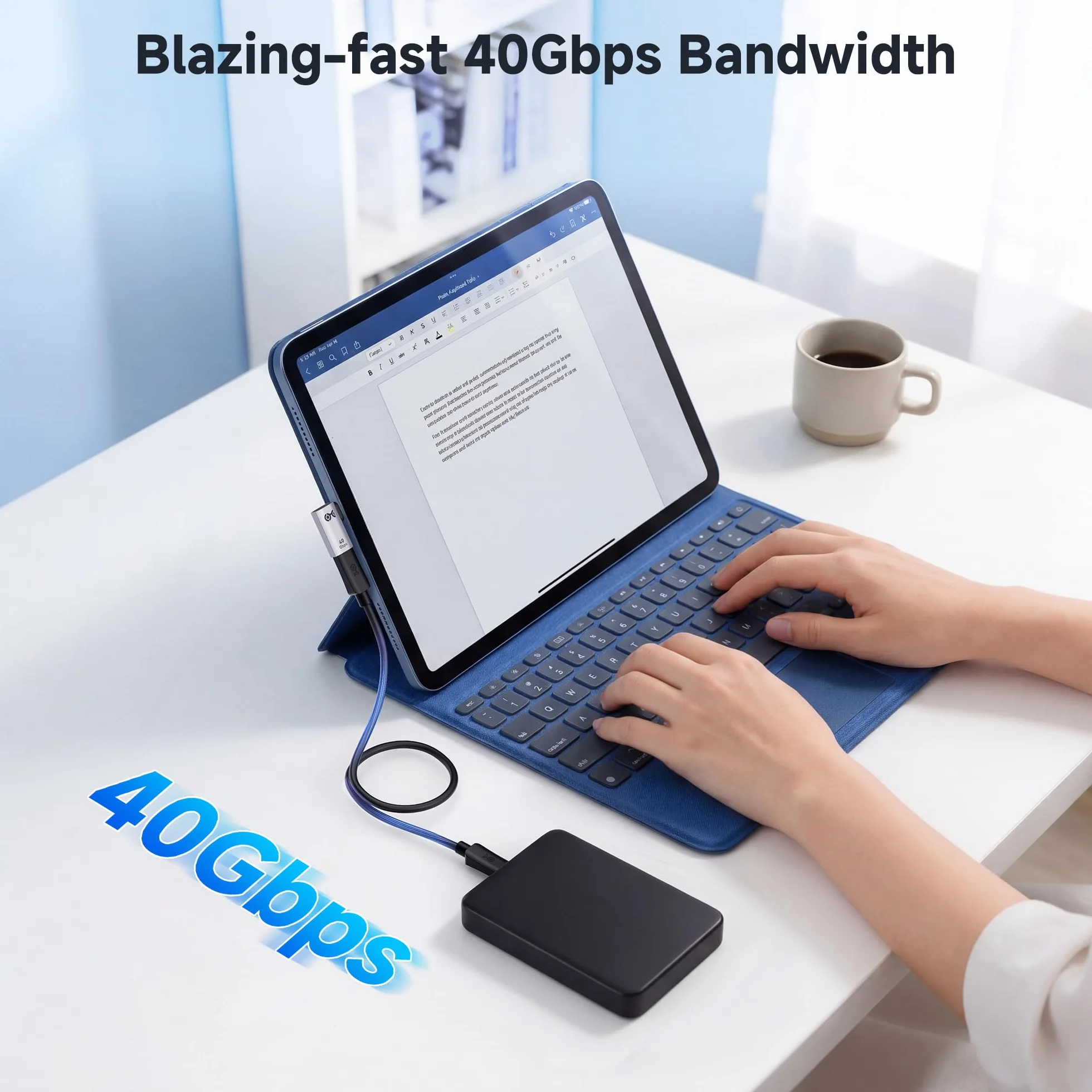 Cable Matters zestaw adapterów USB-C pod kątem 90° i 40 Gb/s, do 4K@240Hz, ładowanie 240 W, transfer 40 Gb/s, kompatybilny z Thunderbolt 4, iPhone 16, Steam Deck