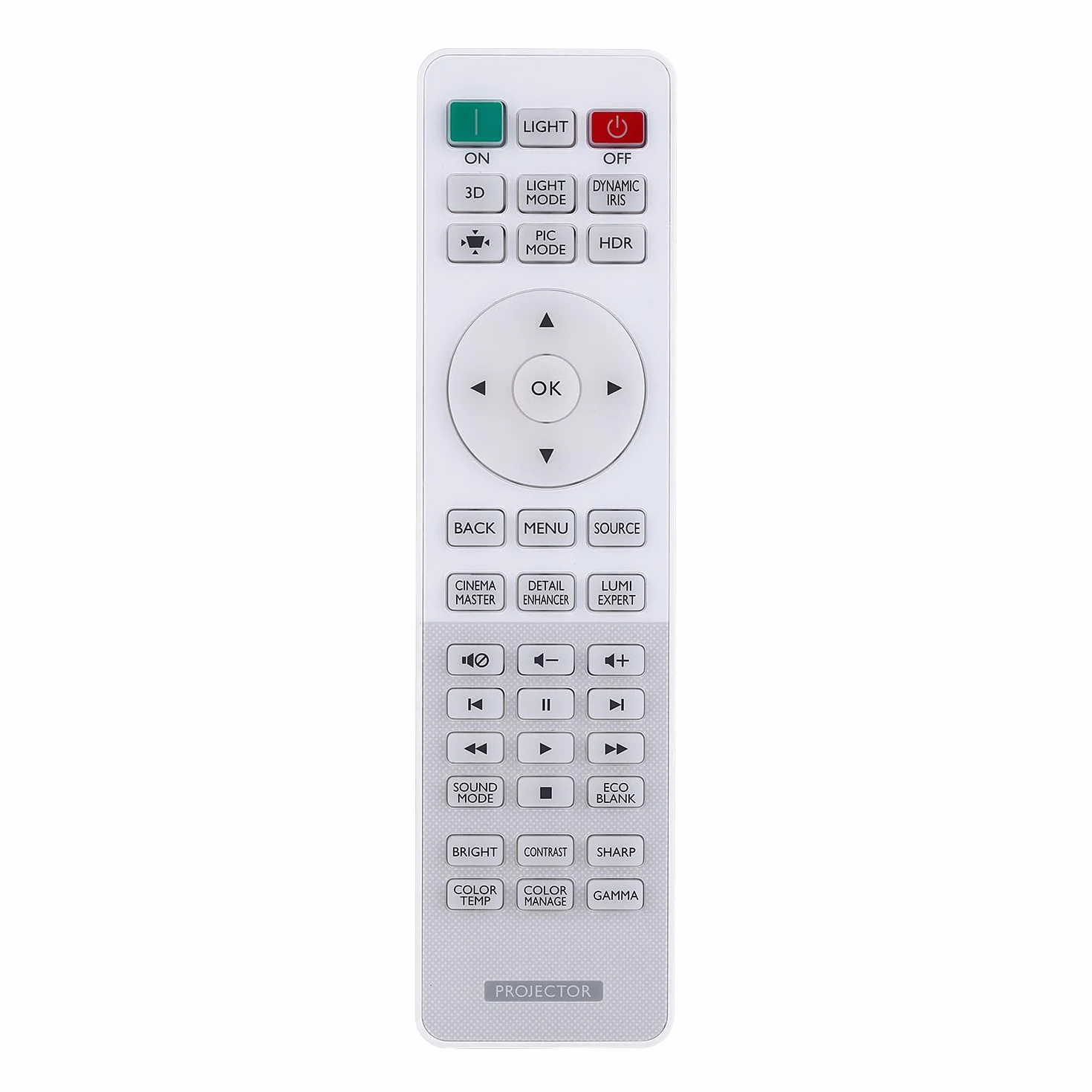 RCV012 RCV015 Pilot do BenQ W1090 TH683 W1070+ W2000 W2000+ W1110 HT1075 HT1085ST HT2150ST HT2050 MH684 TH670 W1075 W110 1080ST + W1120 W3000 HT2550 Projektor z podświetleniem