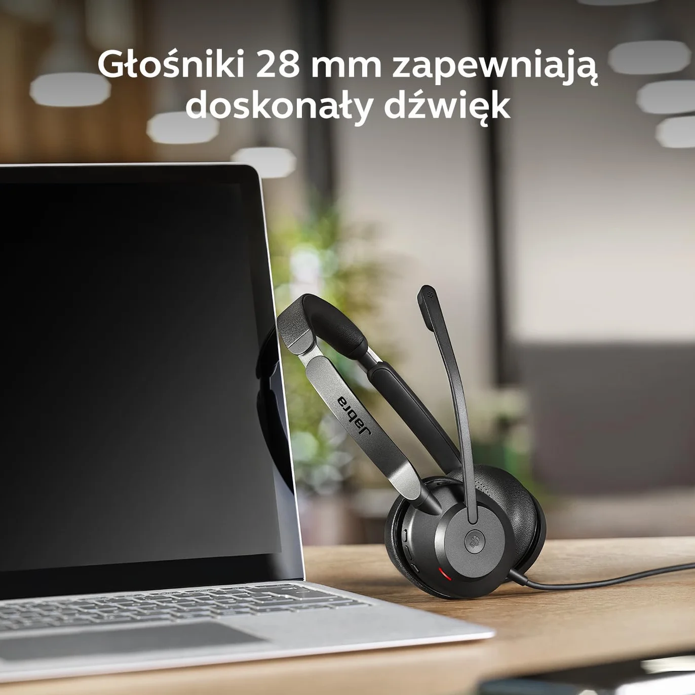 Jabra Evolve2 30 SE przewodowy zestaw słuchawkowy USB-A/USB-C certyfikowany dla Microsoft Teams