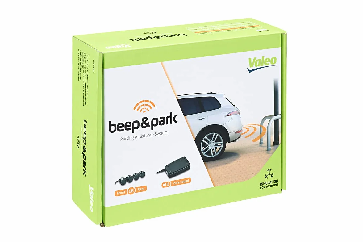 VALEO 632200 - System Czujników Parkowania - Zestaw Beep&Park: 4 Czujniki + 1 Głośnik - Przedni lub Tylny Montaż