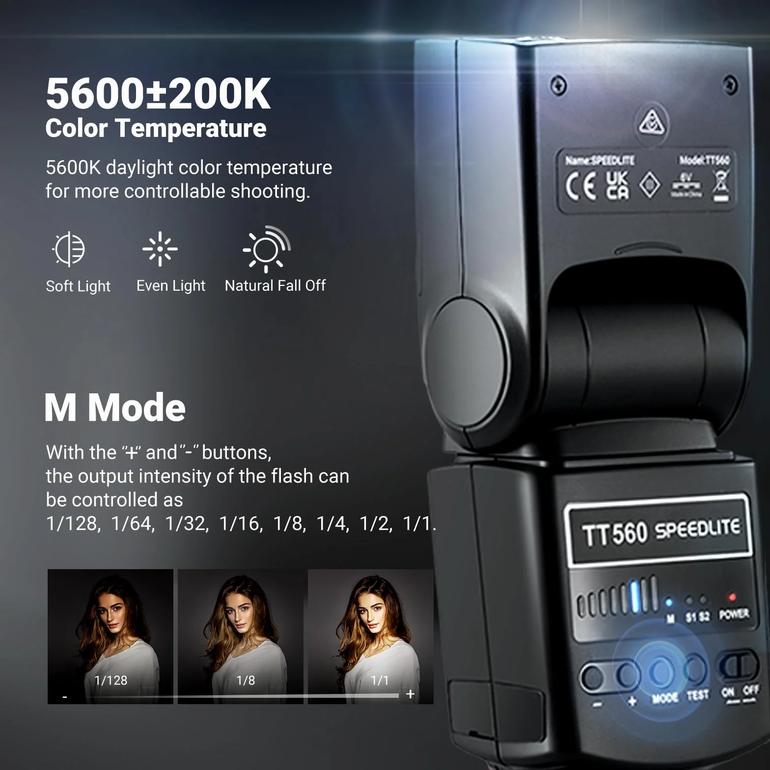 Neewer TT560 Speedlite do Canon Nikon Panasonic Olympus Pentax