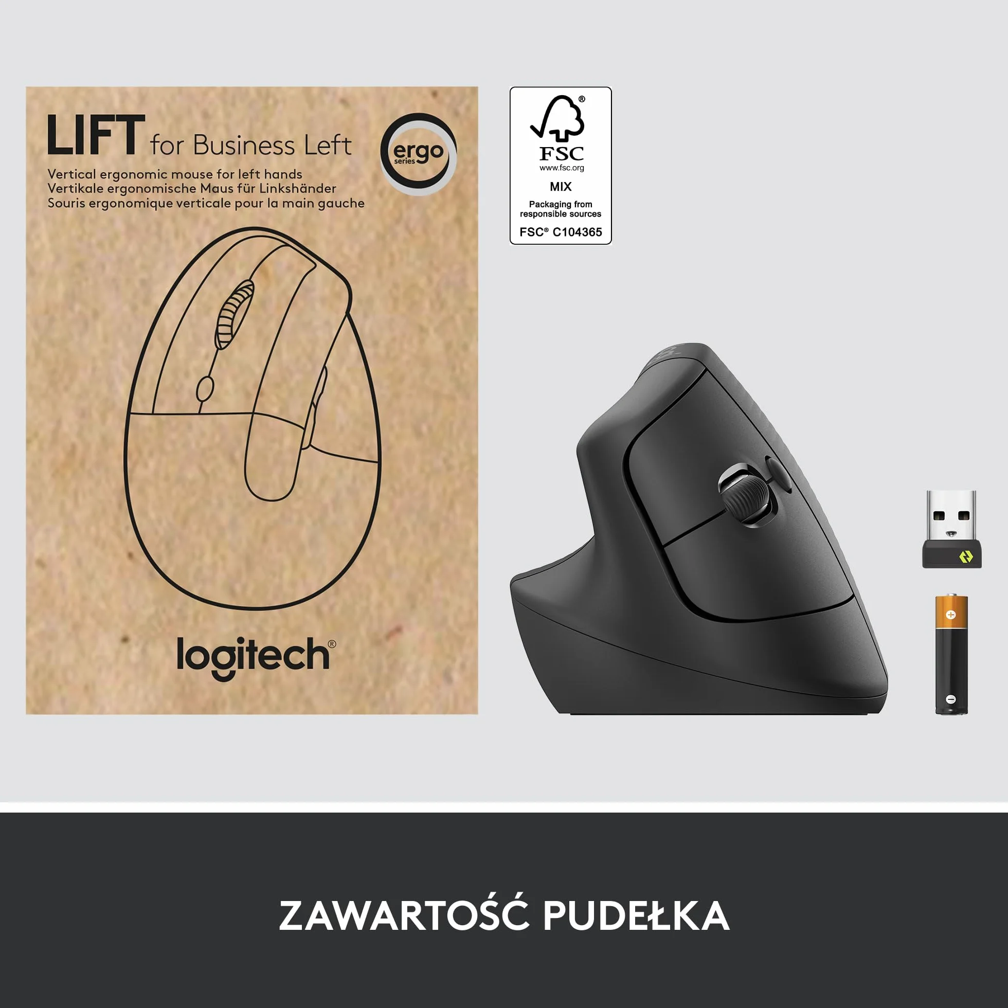 Logitech LIFT FOR BUSINESS LEFT, W128235285
