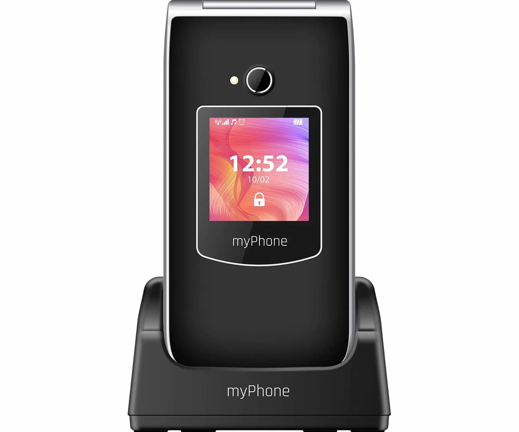 myPhone Rumba 2 TELEFON Z KLAPKĄ, TELEFON DLA SENIORA BABCI DZIADKA DWA EKRANY 2.4" i 1.44", DUŻE PRZYCISKI, DUAL SIM, BLUETOOTH, MicroSD, LATARKA, PRZYCISK SOS, FOTOKONTAKTY