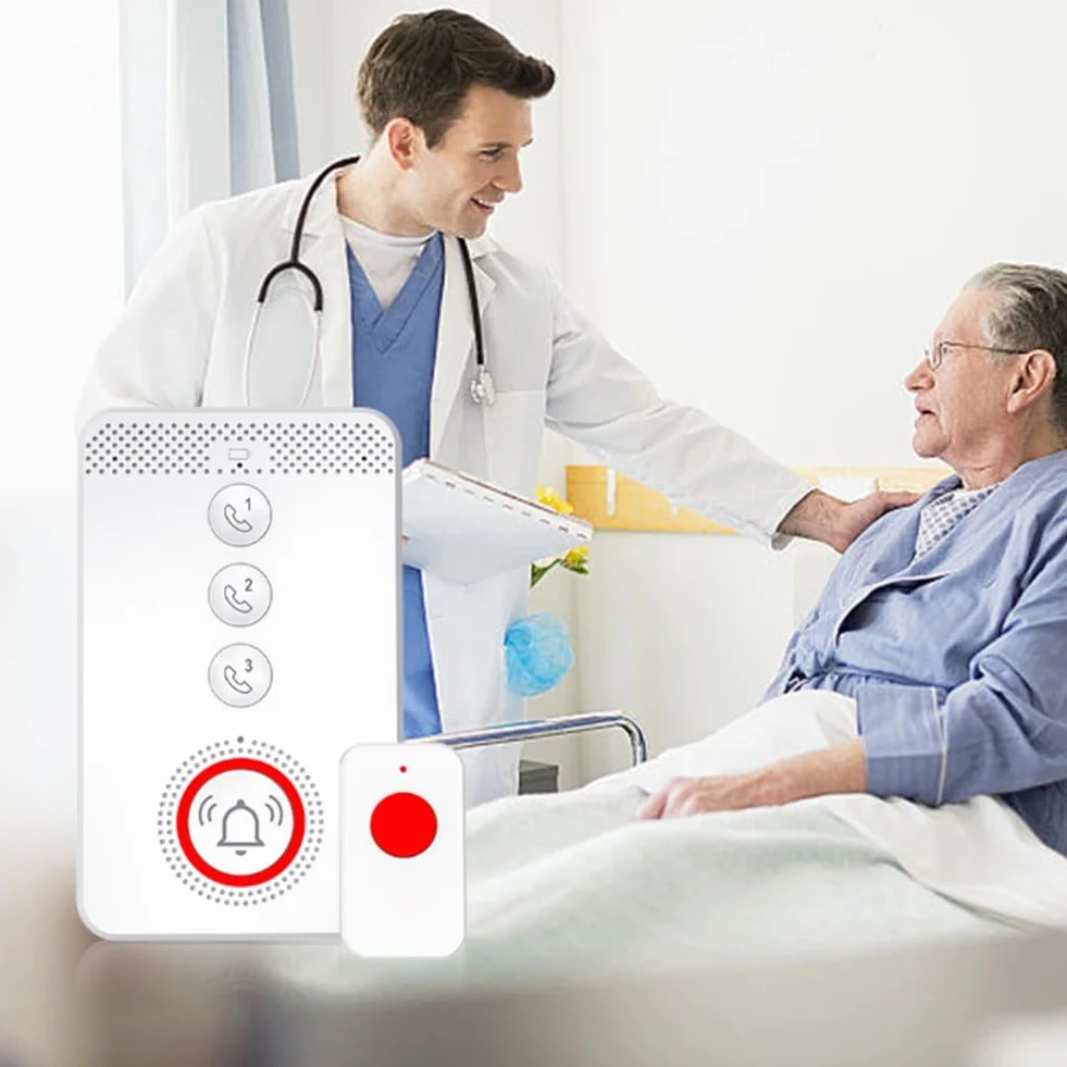 4G SIM SOS alarm alarmowy przycisk napadowy 4G SOS przycisk połączenia alarmowego GSM telefon głosowy dla seniorów starszych dzieci cierpienie pomoc strona