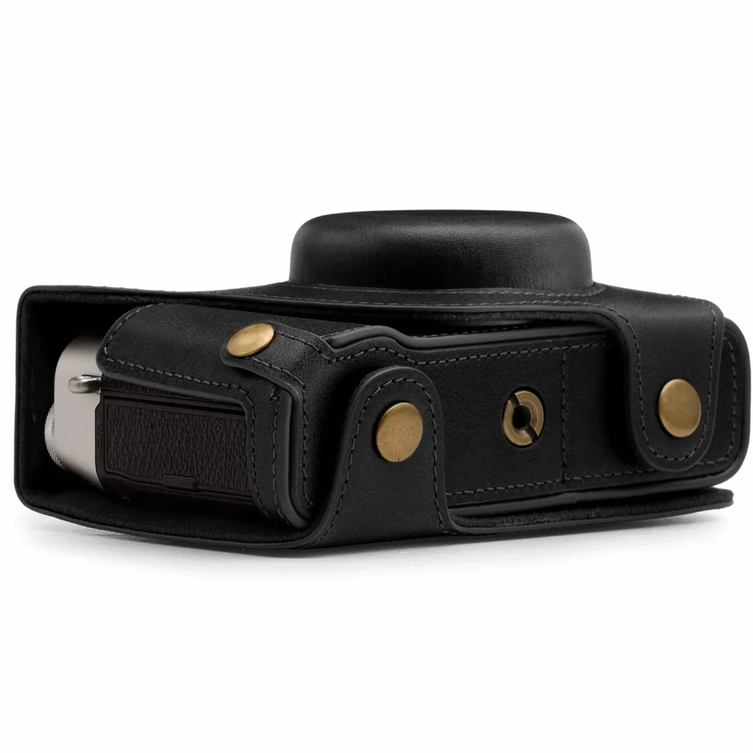MegaGear MG1892 Ever Ready etui na aparat z prawdziwej skóry kompatybilne z Fujifilm X100V - czarne
