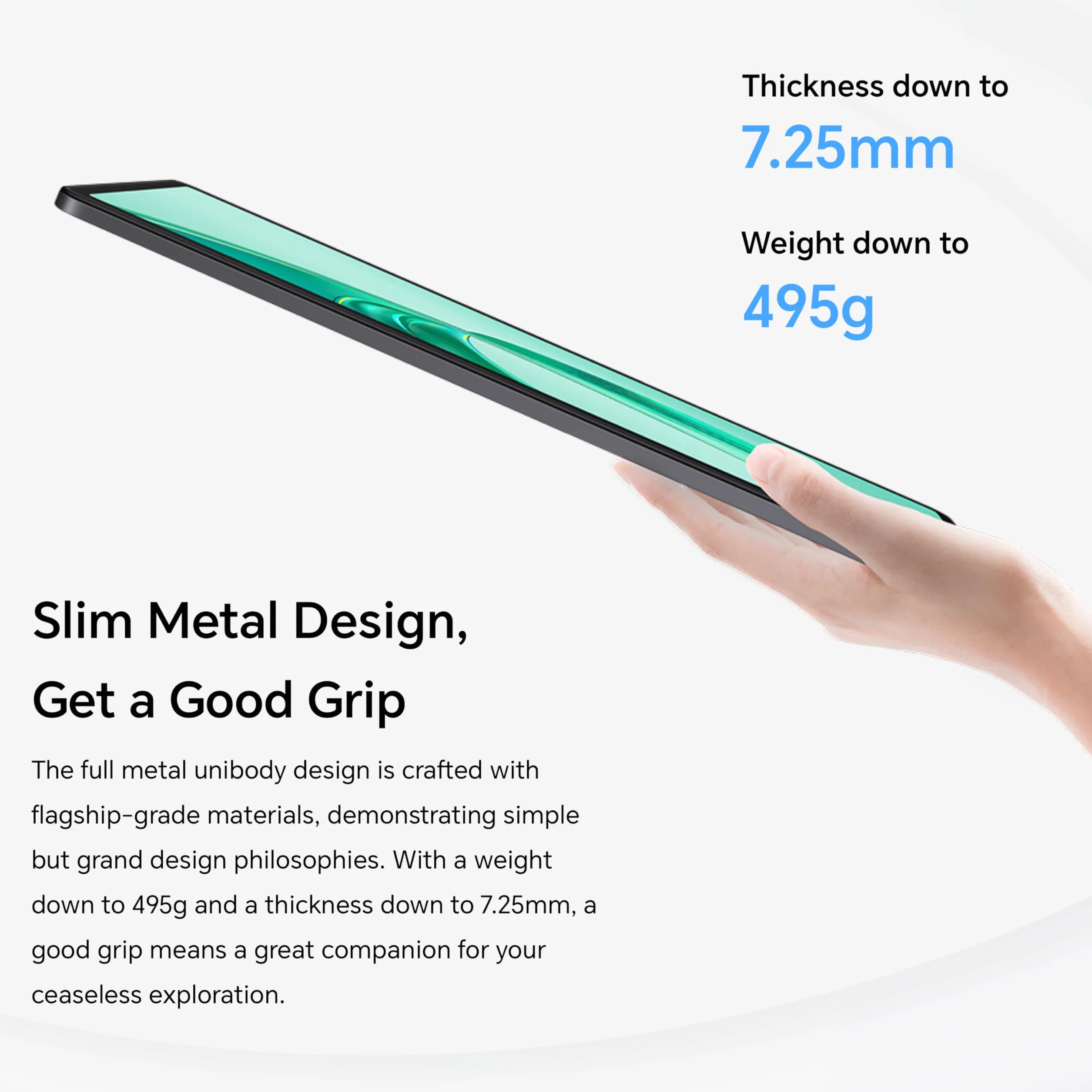 HONOR Pad X8a, tablet Wi-Fi 11-calowy, pamięć masowa 128 GB, bateria 8300 mAh, czterogłośnikowy, smukła metalowa konstrukcja, Android 14, szary (Space Grey)