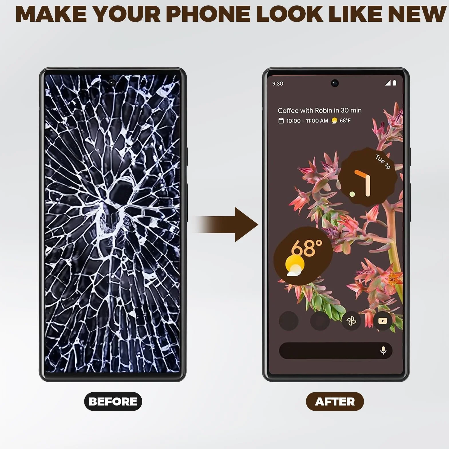 Wymiana digitizera ekranu Google Pixel 6 5G, ekran dotykowy z czujnikiem linii papilarnych, wysoka rozdzielczość, części naprawcze z narzędziami