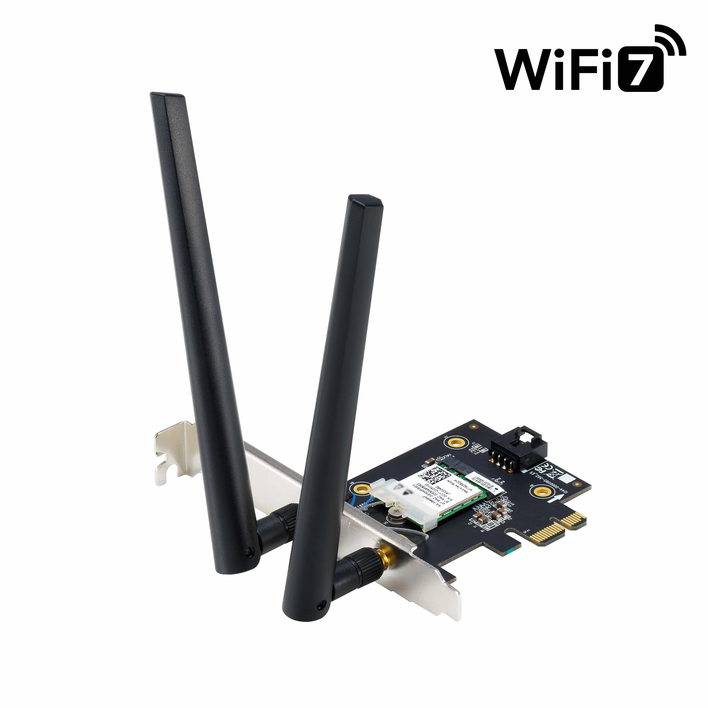 ASUS BE6500 Triband 7 PCI-E WiFi adapter 802.11be Bluetooth 5.4, bezpieczeństwo sieci WPA3, OFDMA i MU-MIMO, operacja Multi-Link