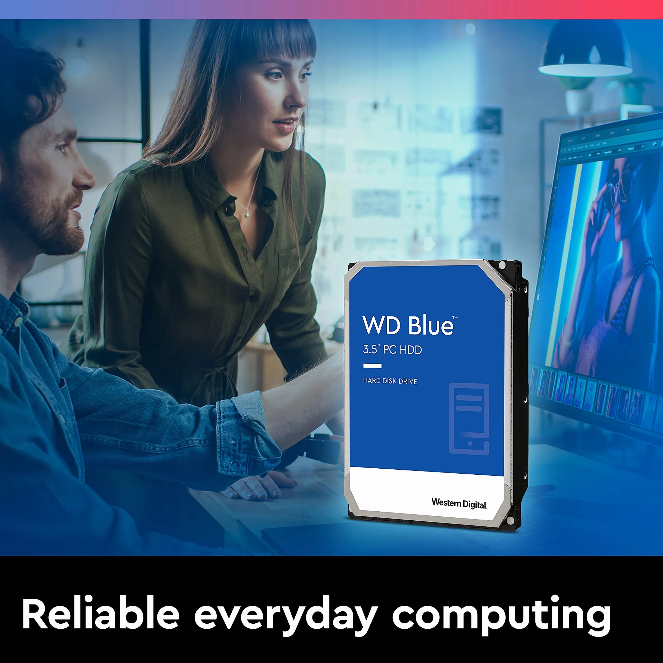 Western Digital Blue™ 4TB wewnętrzny dysk twardy 8,9 cm (3,5 cala) SATA III WD40EZAZ Bulk