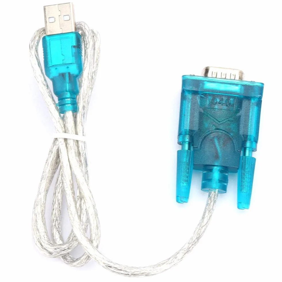 Adapter USB na RS232 2 sztuki HL-340 - kabel szeregowy 9-pinowy, pasuje do Win95/98/ME/2000/XP/Win7 32bit/64bit/Vista