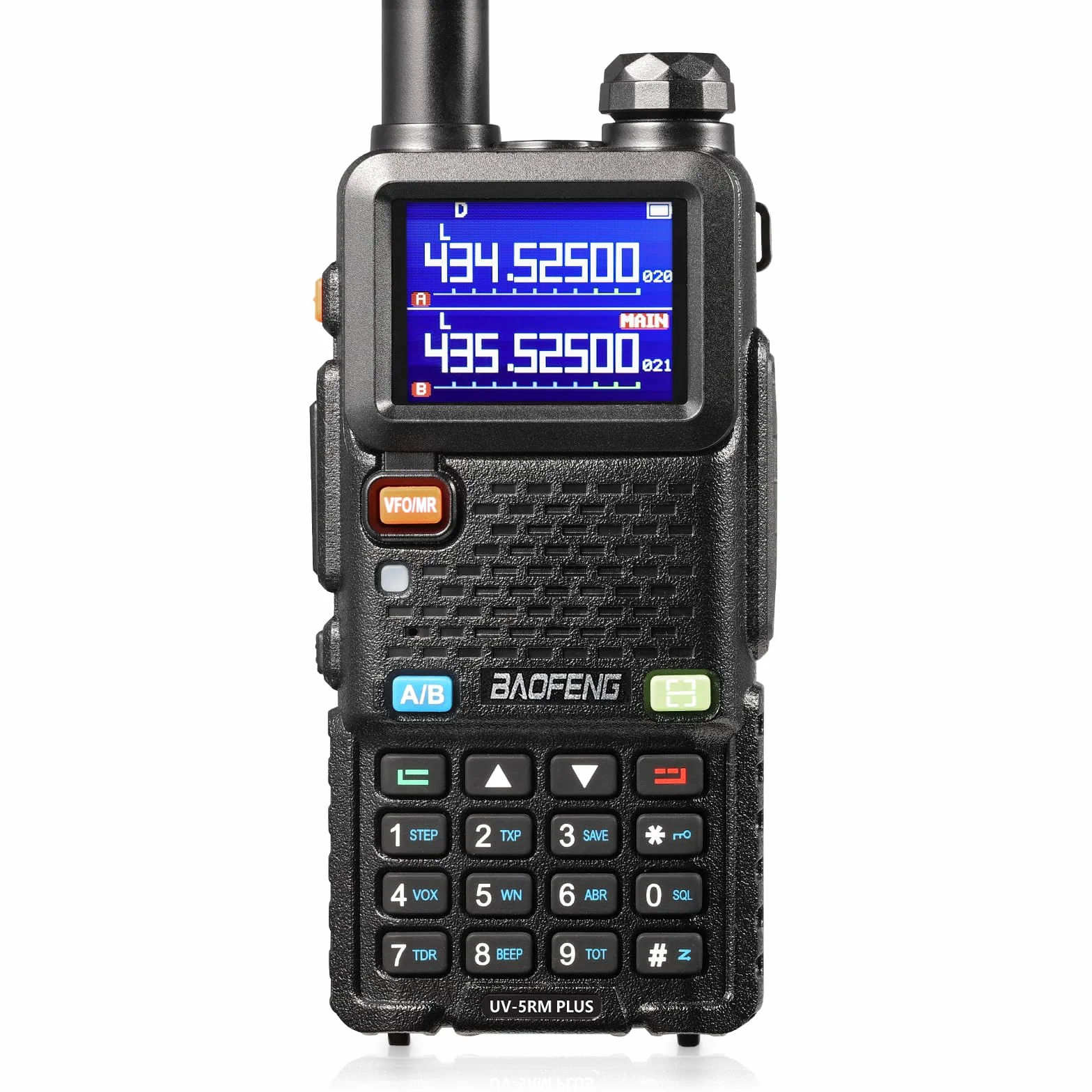 BAOFENG UV-5RM Plus amatorskie radio wielopasmowe krótkofalówka, ładowalne radio ręczne z długim zasięgiem, kopiowanie częstotliwości, pasmo lotnicze, bateria 2500 mAh