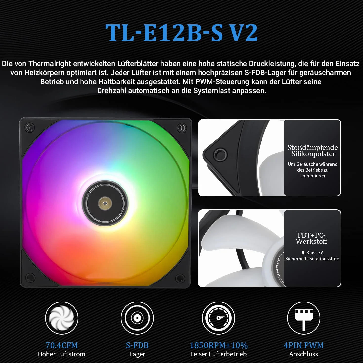 Thermalright Frozen Prism 360 Czarny ARGB Cieczochłodny Radiator CPU z 120mm ARGB PWM Wentylatorem, Radiator Komputerowego dla AM4/AM5, Intel lga1700/1851/1150/1151/1200/2011