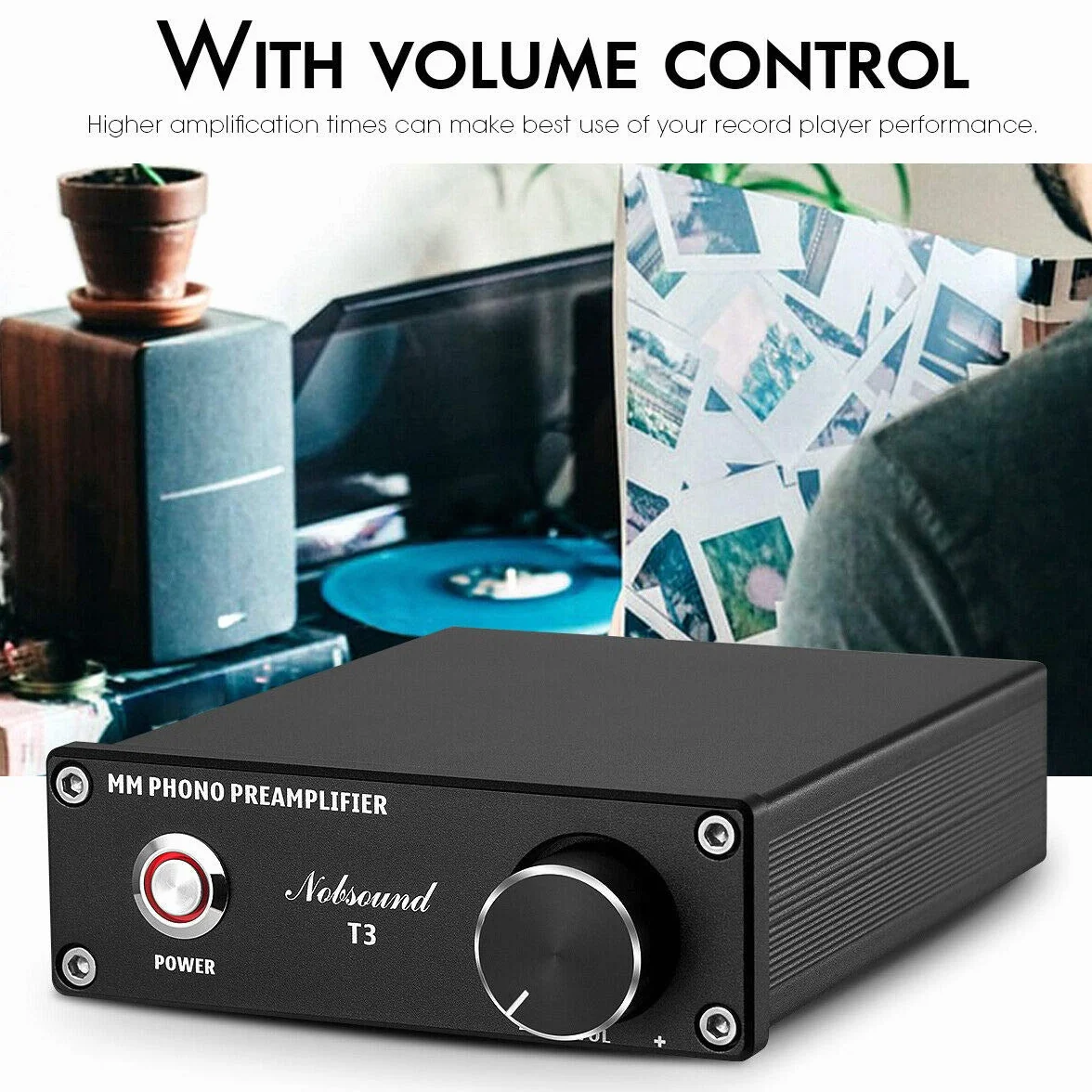 Nobsound Mini Hi-Fi MM przedwzmacniacz gramofonowy RIAA, przedwzmacniacz płyt gramofonowych, wzmacniacz gramofonowy