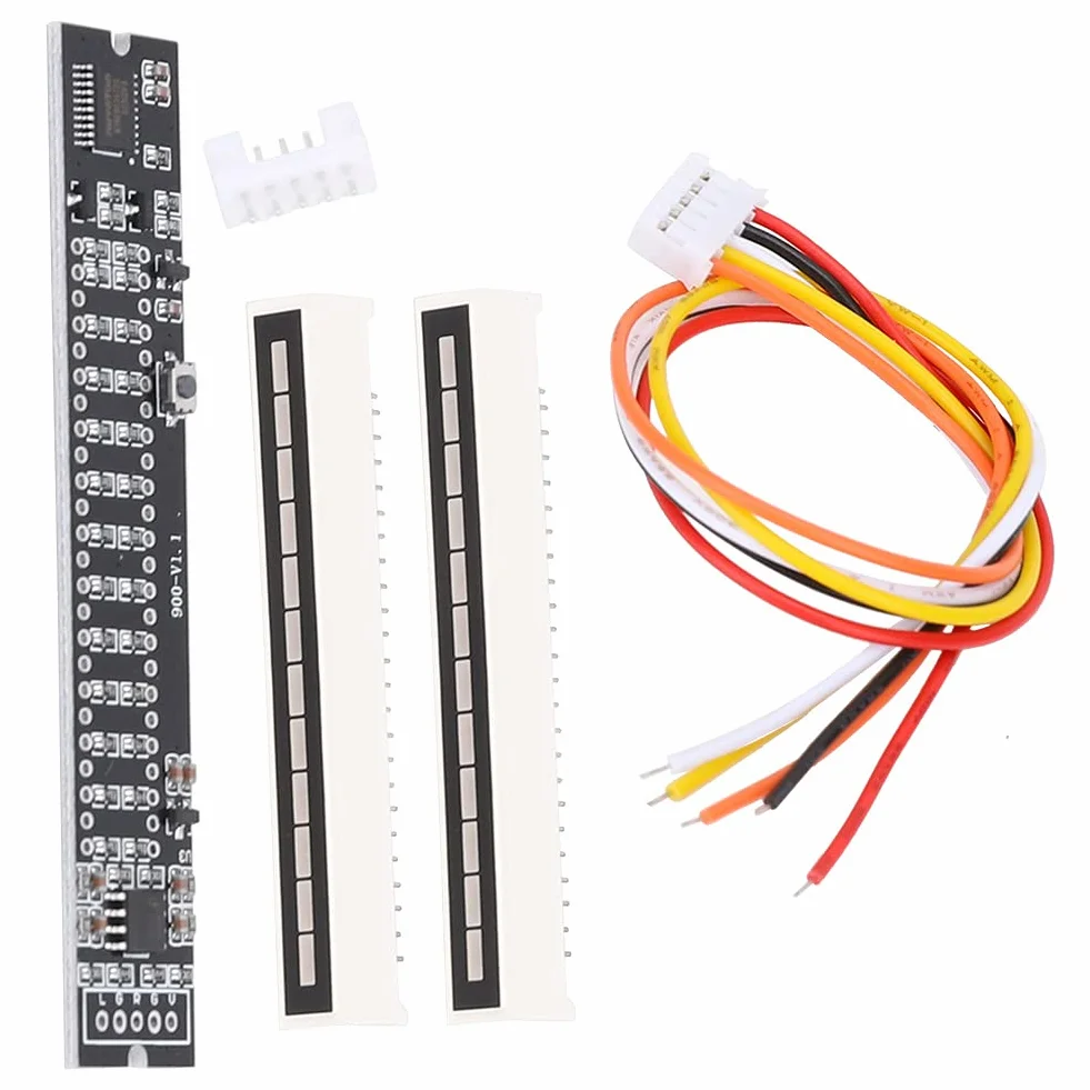 Oumefar Mini DIY podwójny 12-poziomowy stereo, muzyka, wskaźnik poziomu spektrum audio, miernik VU, płytka wzmacniacza, regulowana prędkość światła, płytka DIY, zestawy elektroniczne (wskaźnik poziomu