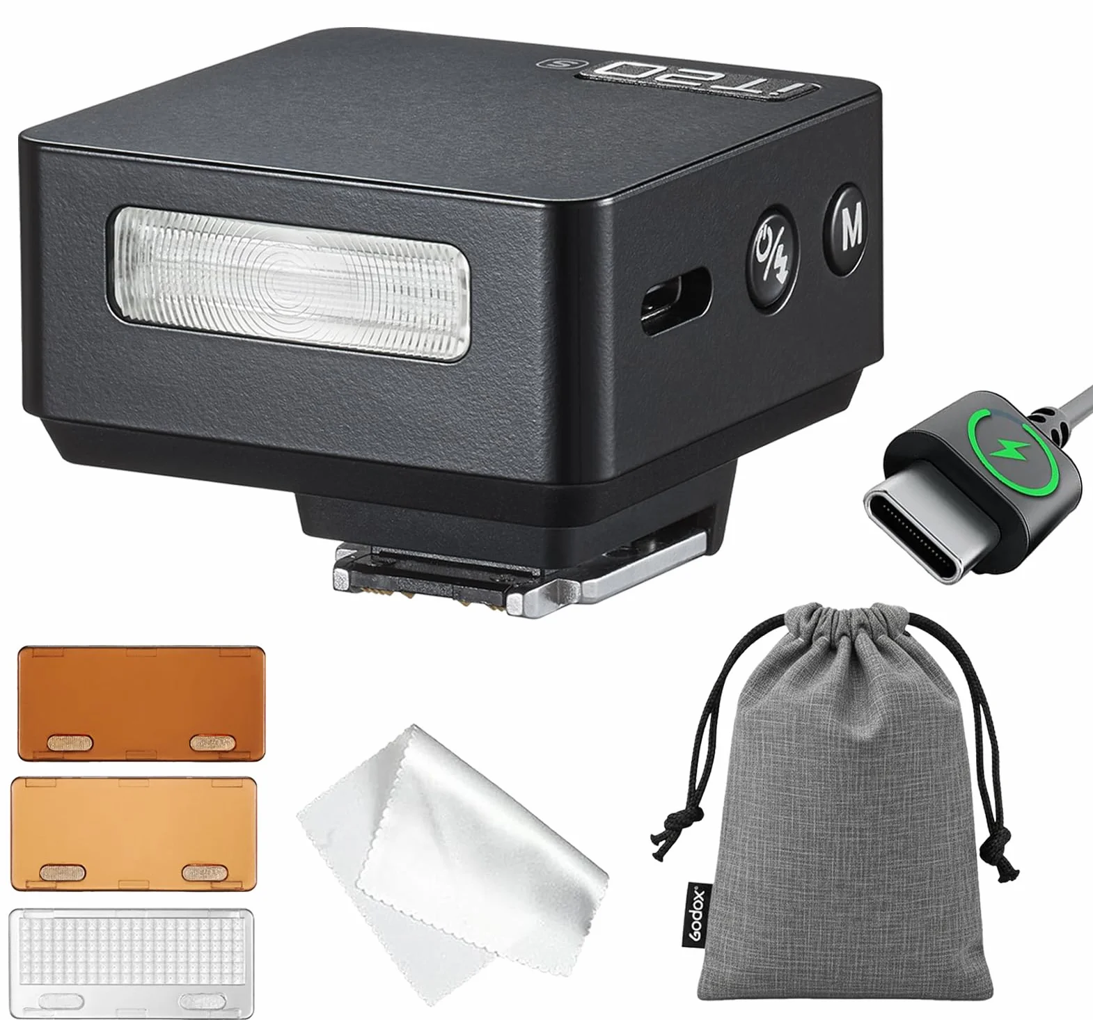 Godox IT20S lampa błyskowa TTL mini flash do Sony Alpha A9 III A7 III A7C II A7 IV A7C A7R V A7 A7S III A6700 A6400 A6600 ZV-E10 II czarna