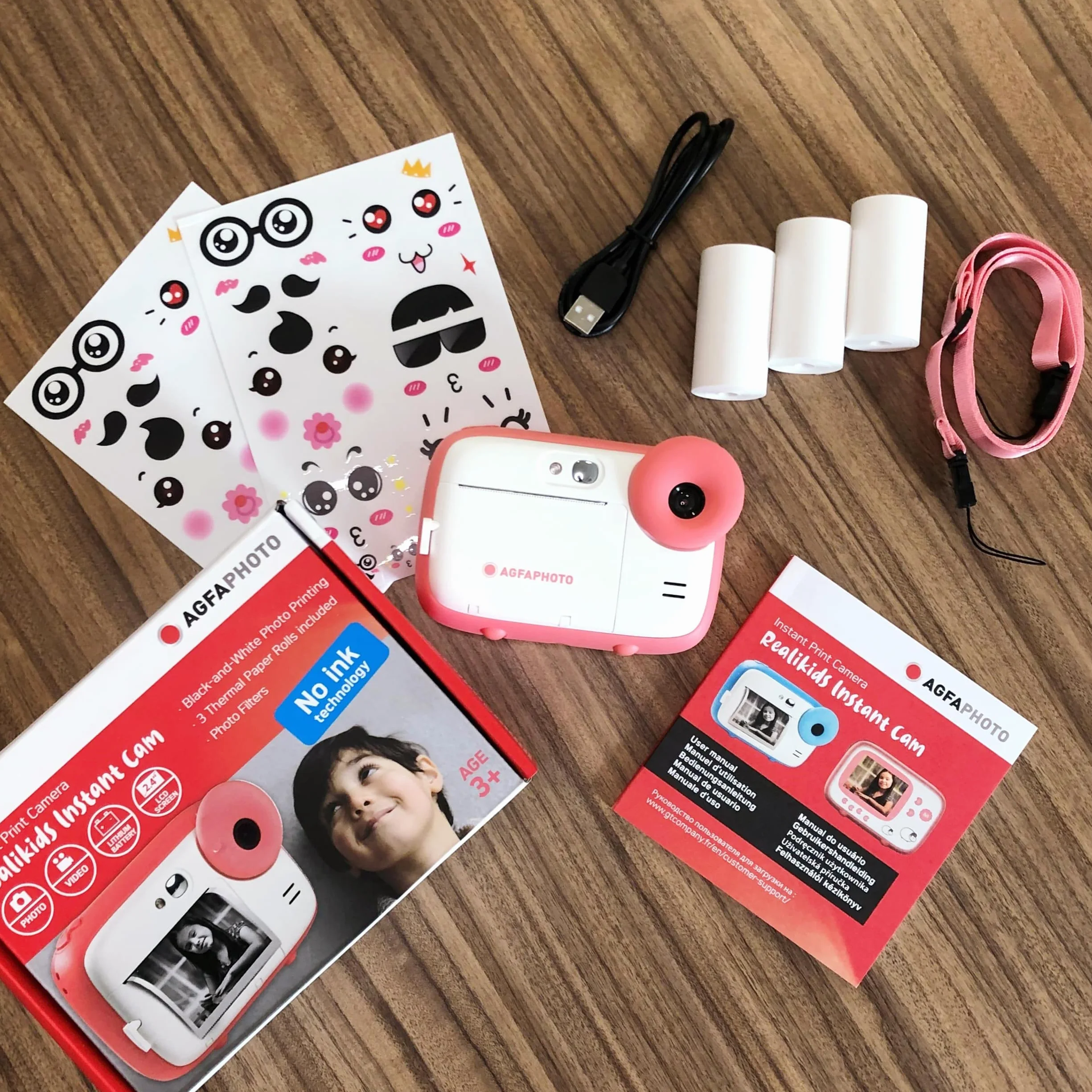 AgfaPhoto Realikids Instant Cam Pink
