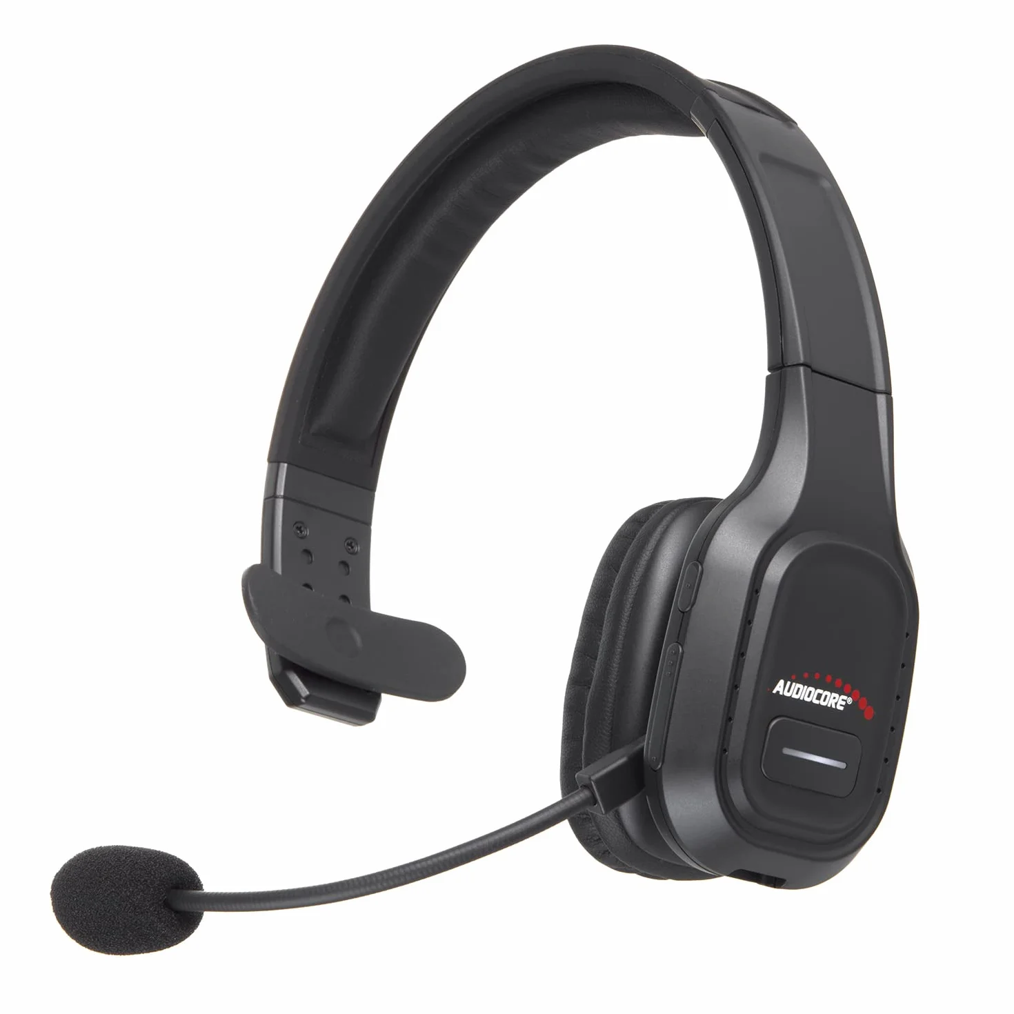 Audiocore Zestaw Słuchawkowy Bluetooth Z Mikrofonem Redukującym Szumy Dla Call Center Słuchawki Nauszne 32 Godziny Rozmów, Bezprzewodowy Zestaw Głośnomówiący Kompatybilny Z Asystentem Google