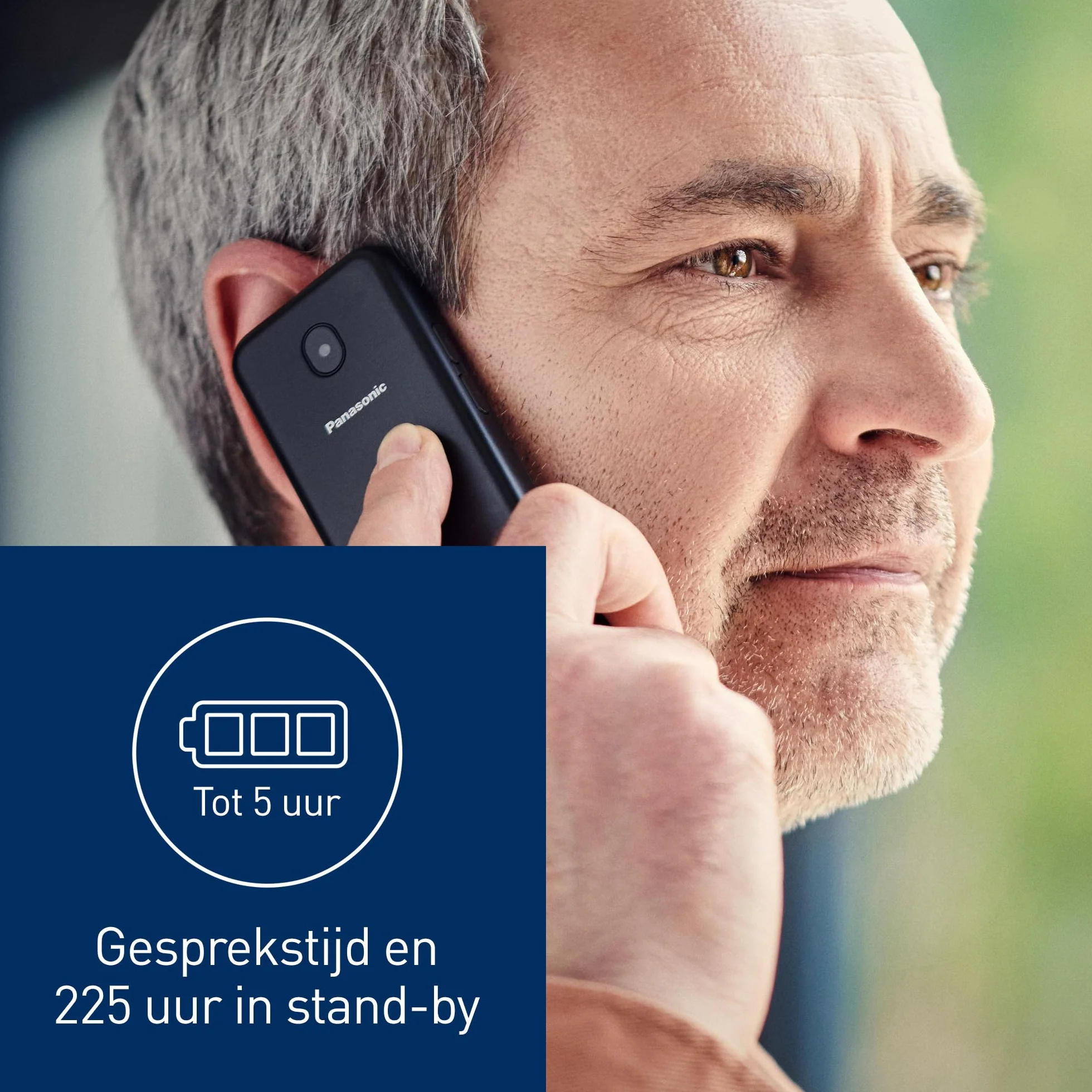 Panasonic KX-TF200 telefon dla seniora duży ekran 2,4" aparat 0,3 MP Bluetooth czarny