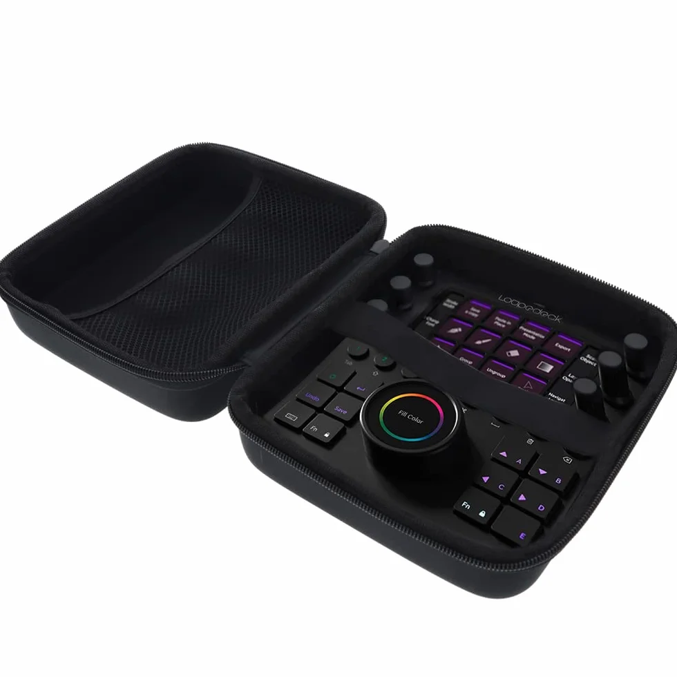Torba kompatybilna z Loupedeck Creative Tool Protective Cover Carry Case - bezpieczna ochrona w podróży - czarna