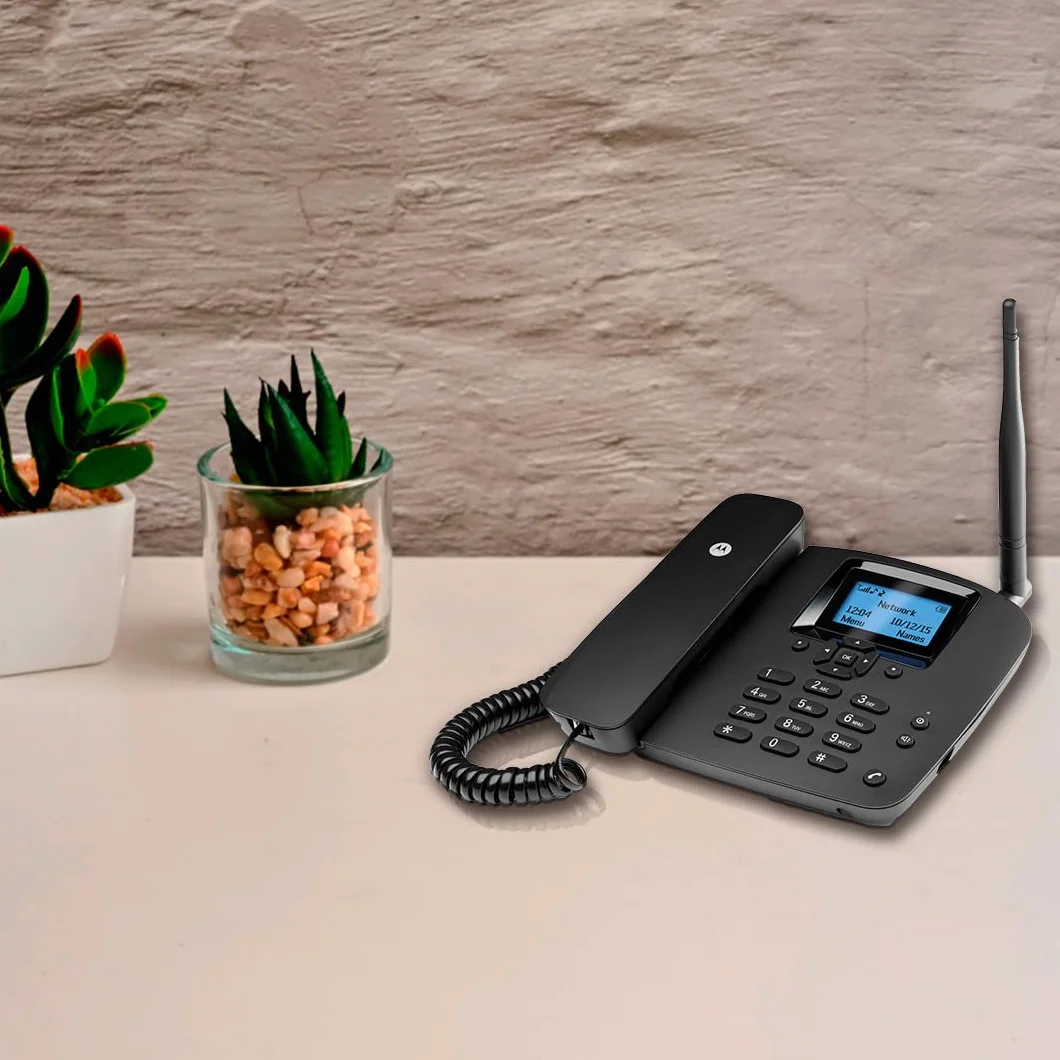 Motorola FW200L Telefon stacjonarny bezprzewodowy GSM Quad Band Czarny