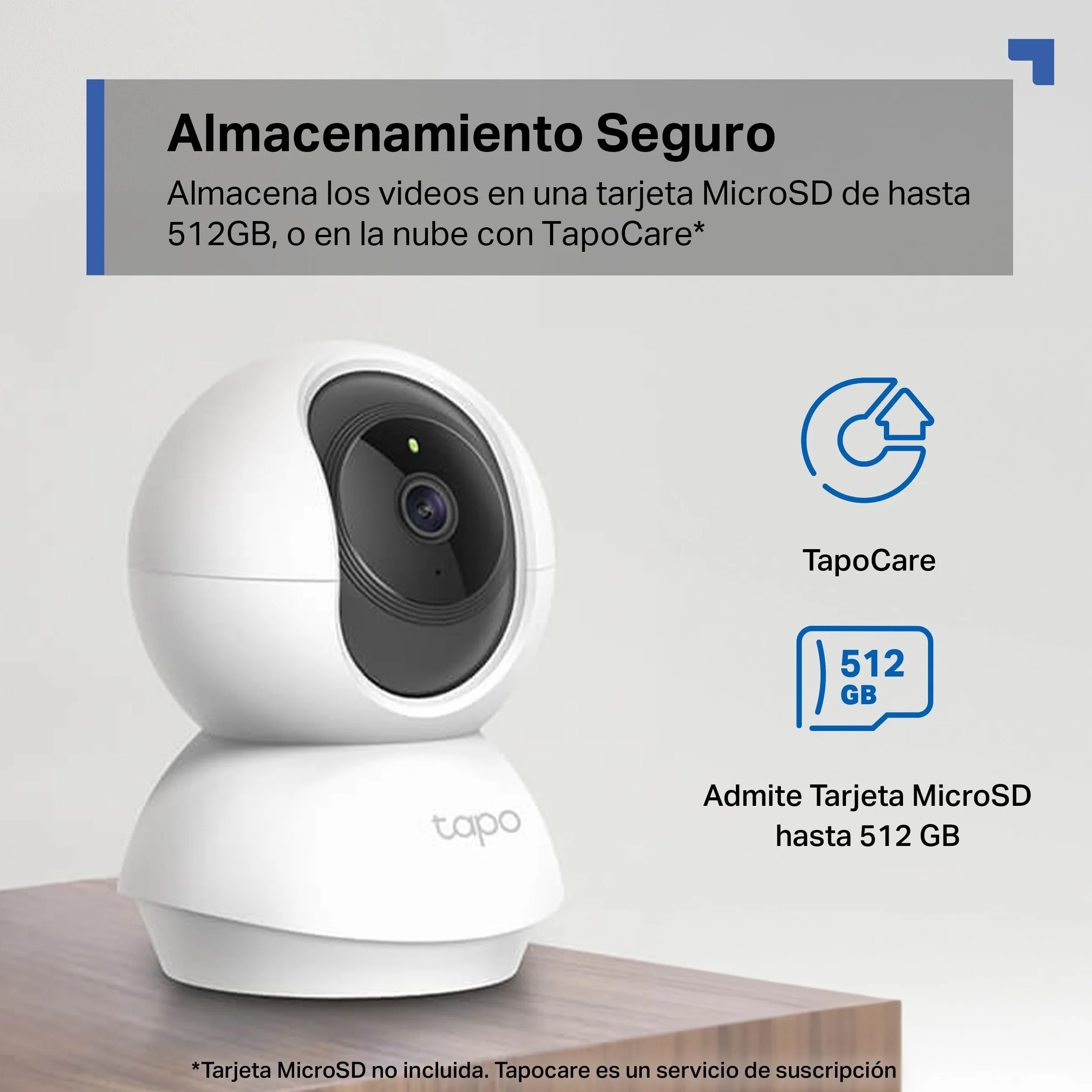 Tapo C21A 2K (3MP) Wewnętrzna kamera nadzorująca WiFi 360°, noktowizor, powiadomienia w czasie rzeczywistym, wykrywanie osoby, śledzenie ruchu, pilot zdalnego sterowania, kompatybilna z Alexa