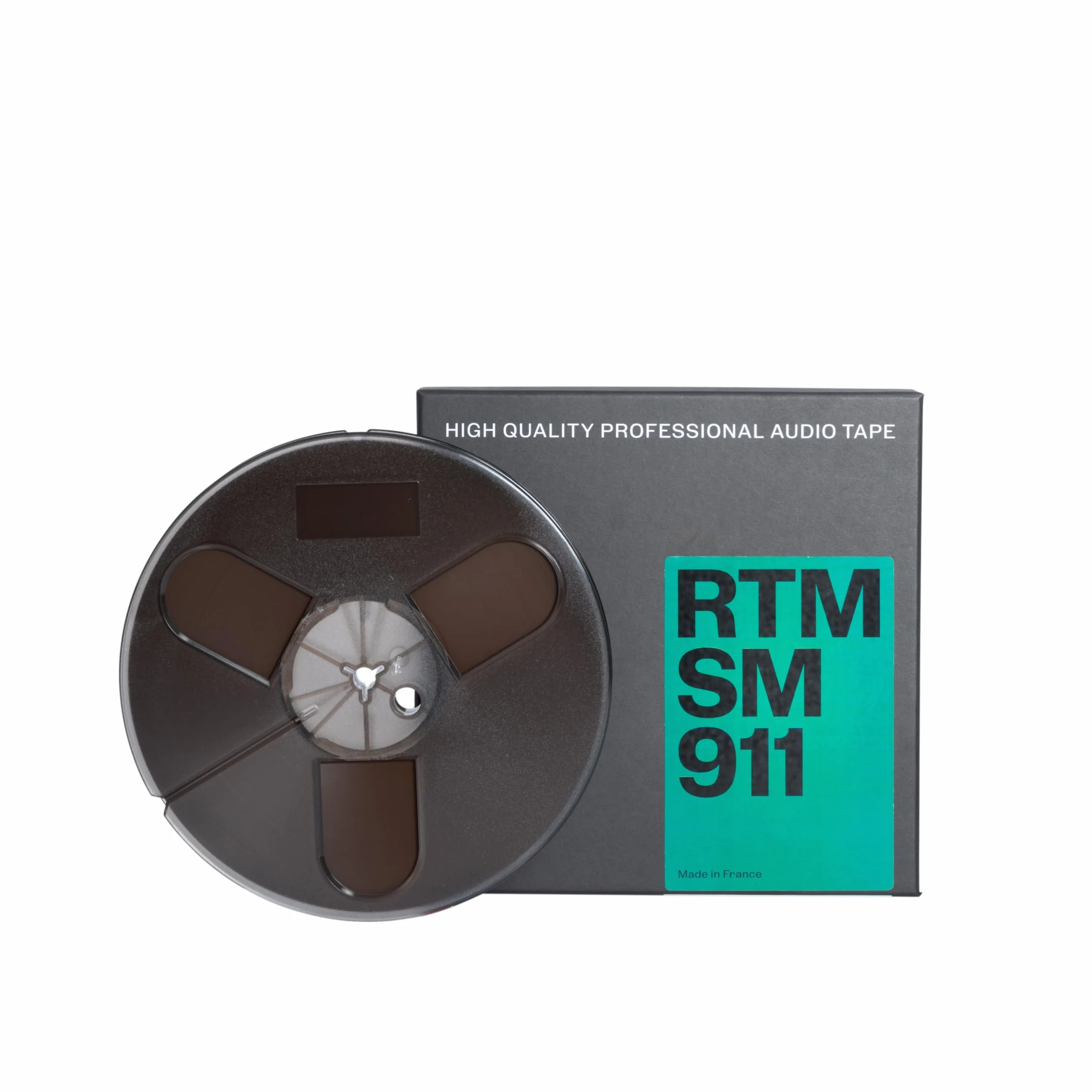 RTM Studio Master Recording SM 911 ¼ cala - Taśma Magnetyczna do Nagrywania Dźwięku - Trident 366 metrów na Plastikowej Szpulce - średnica 7 cali (18 cm)
