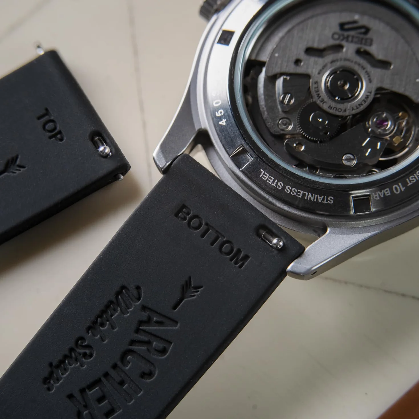 Archer Watch Straps - Silikonowy pasek do zegarka z szybkim zapięciem i dopasowanym dopasowaniem