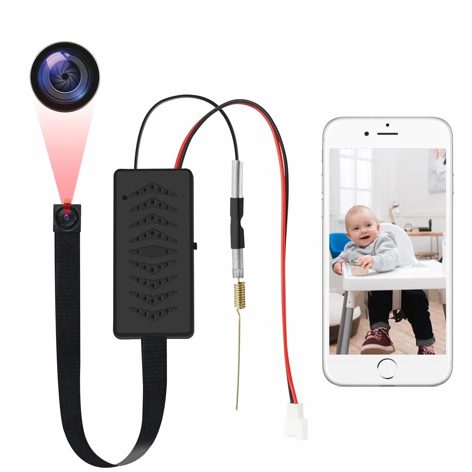 LXMIMI Mini kamera WiFi 1080p HD noktowizor wykrywanie ruchu Android iOS