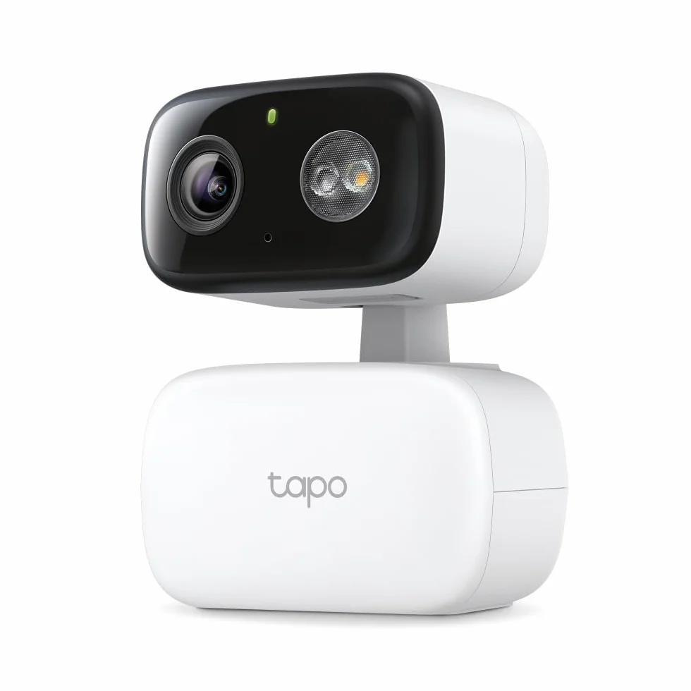 TP-Link Tapo C206 mini kamera do monitoringu z nagrywaniem, 1080p, zasięg 360°, do użytku wewnątrz i na zewnątrz, rozpoznawanie i powiadomienia, karta microSD do 512 GB, 105,3 × 77,8 × 69,8 mm
