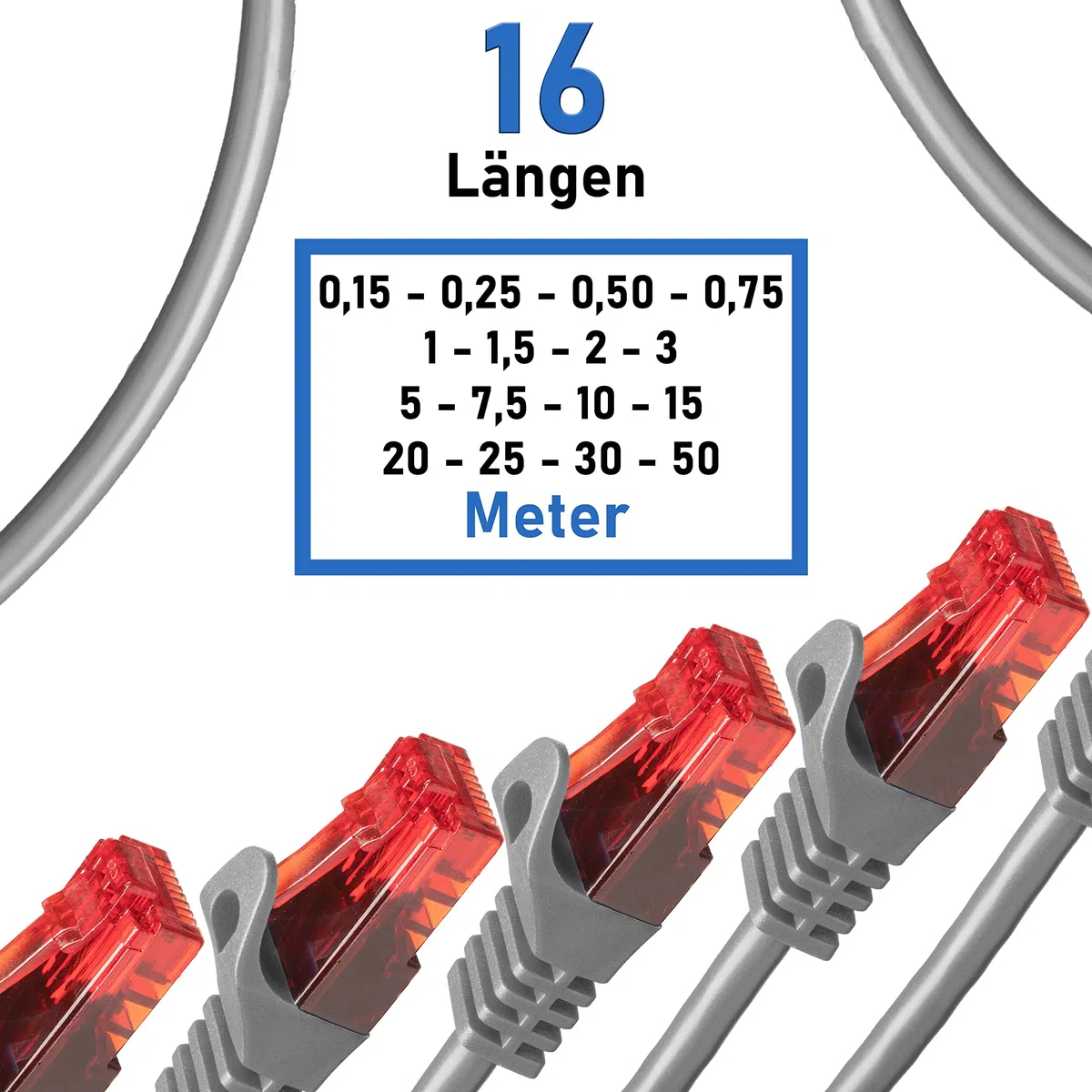BIGtec 3 m Gigabit Ethernet LAN kabel sieciowy szary