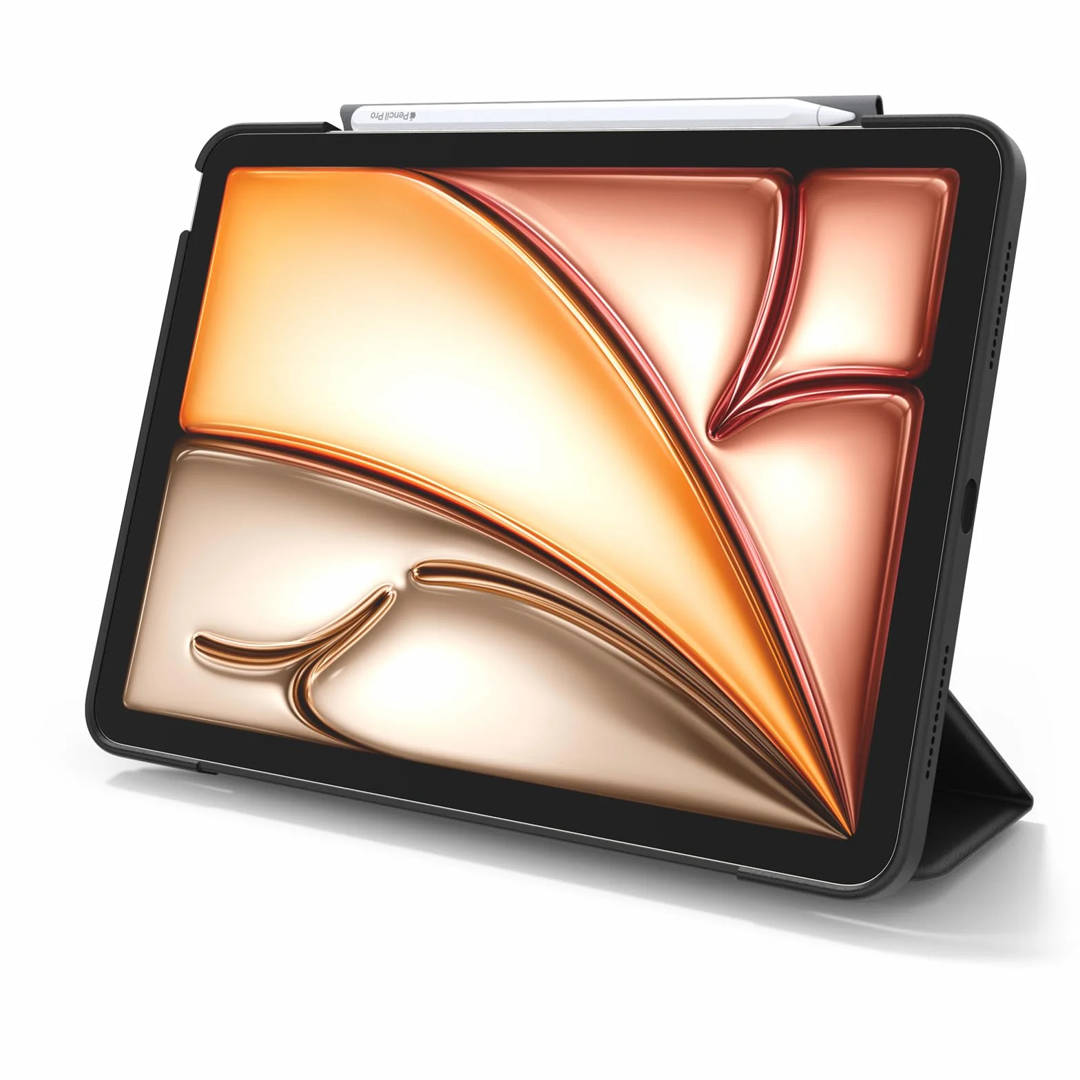 OtterBox Symmetry Folio Etui na iPad Air 11" (M2/M3/M4) & iPad Air 10.9" (2022/2020), odporny na upadki, smukły futerał ochronny, przetestowany zgodnie ze standardami wojskowymi, Czarne
