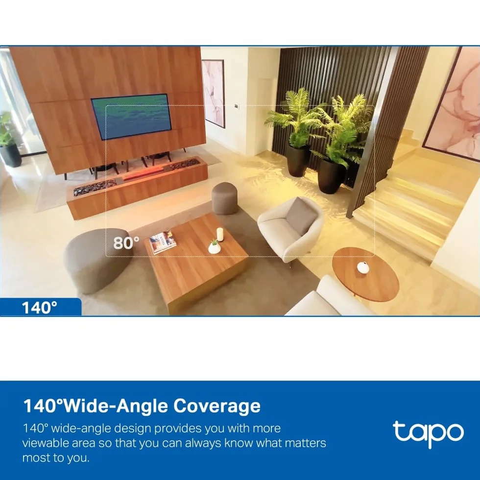 TP-Link Tapo C125 | Kamera Wi-Fi do monitoringu domowego 2K QHD | Wykrywanie ludzi, dźwięku i zwierząt | Tryb prywatności | Dwukierunkowe audio | Kompatybilna z Alexa i Google Home