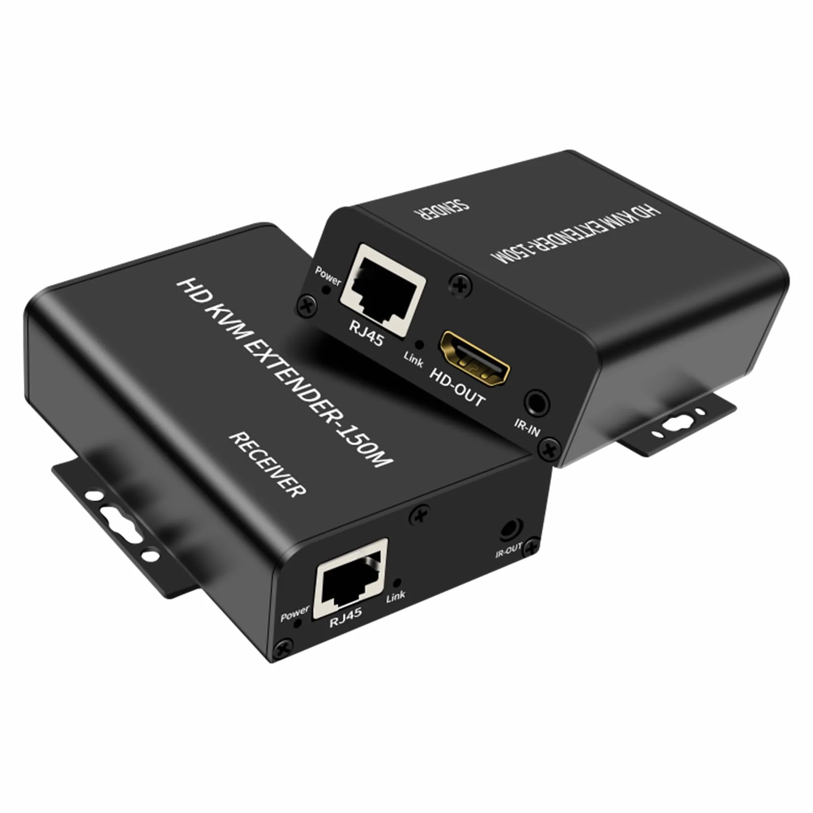 150M HDMI KVM Extender over Cat5e Cat6 1080P HDMI USB KVM 150M Przedłużacz transmisji z pętlą obsługa USB klawiatura rozszerzenie myszy